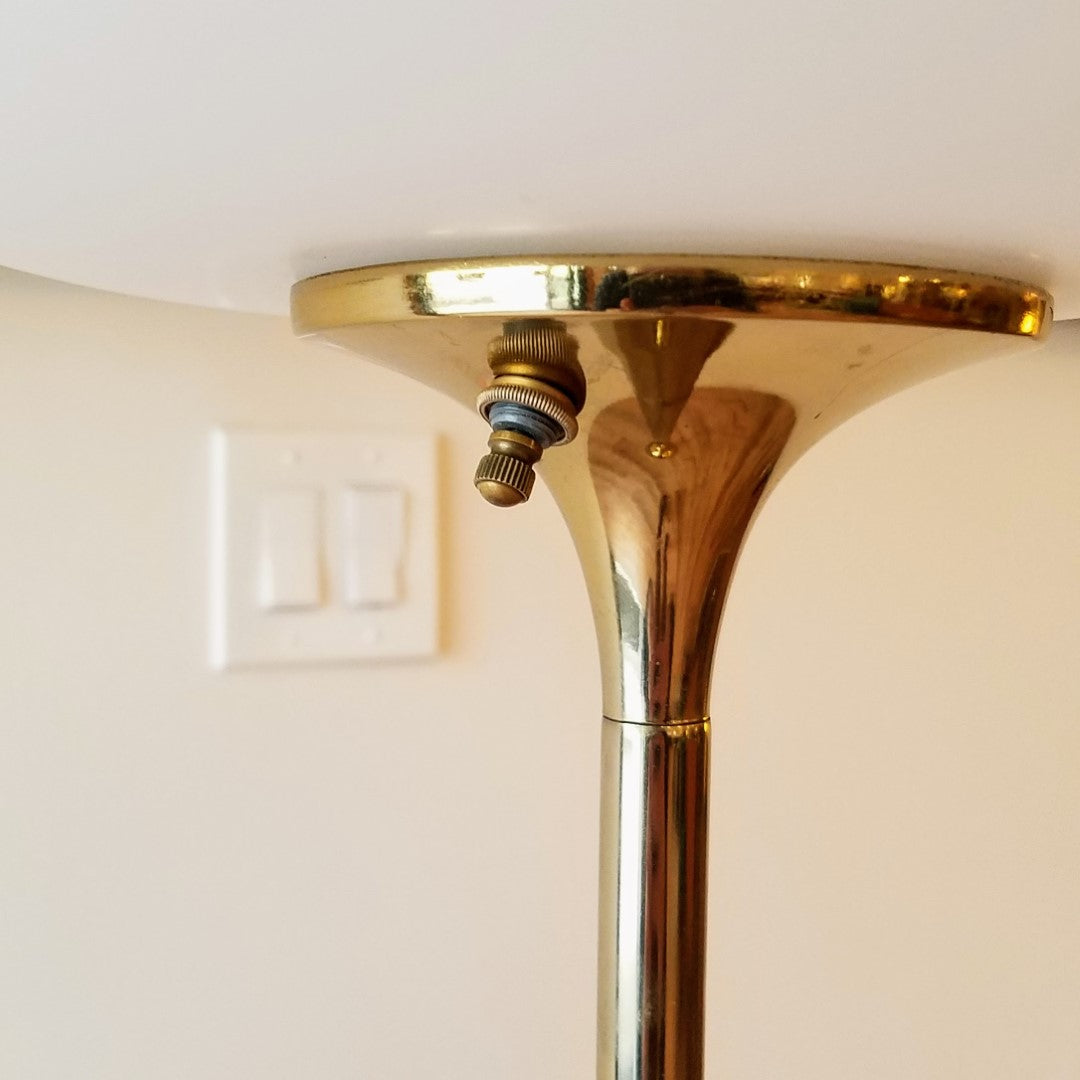 Laurel Tulip Floor Lamp with Mushroom Shade