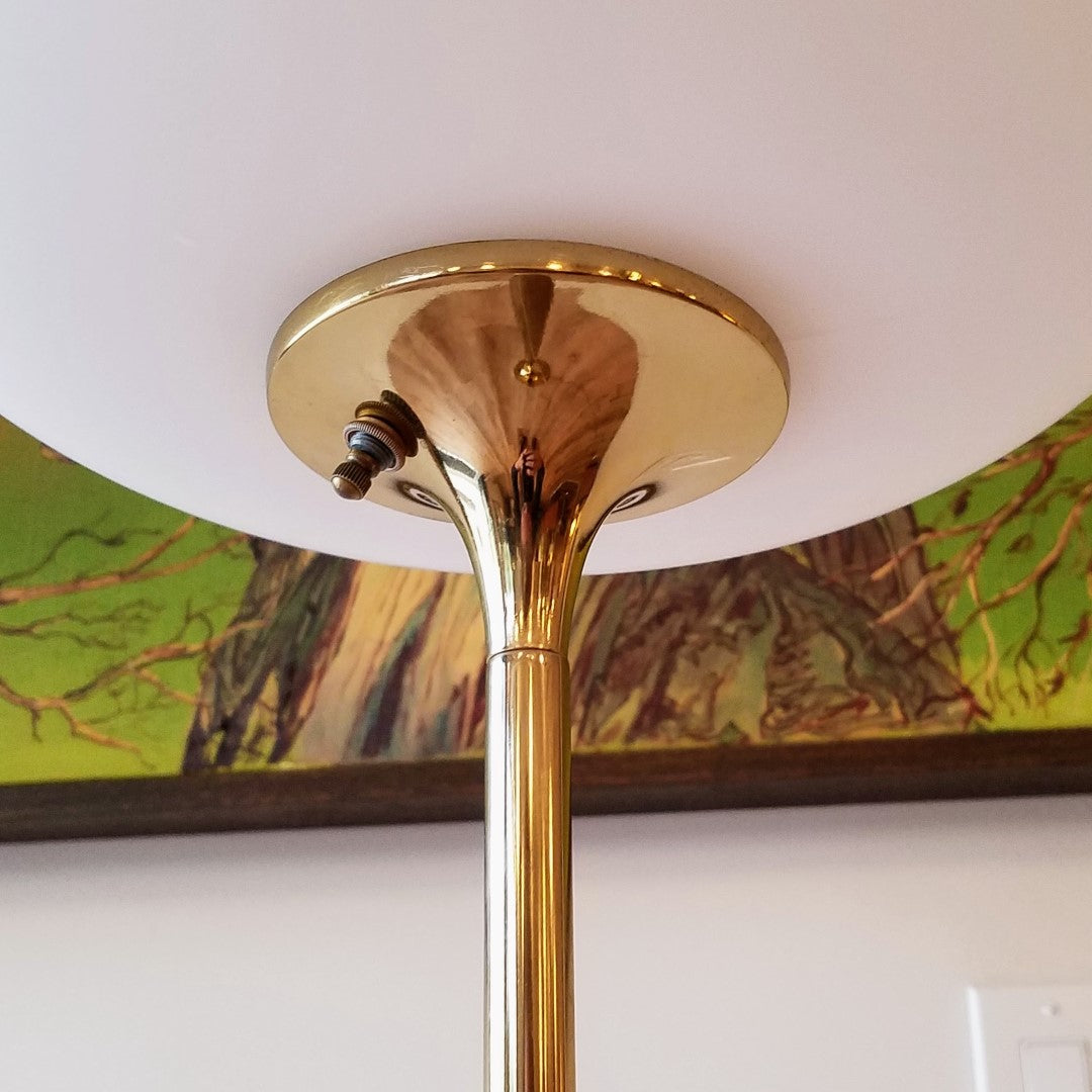 Laurel Tulip Floor Lamp with Mushroom Shade