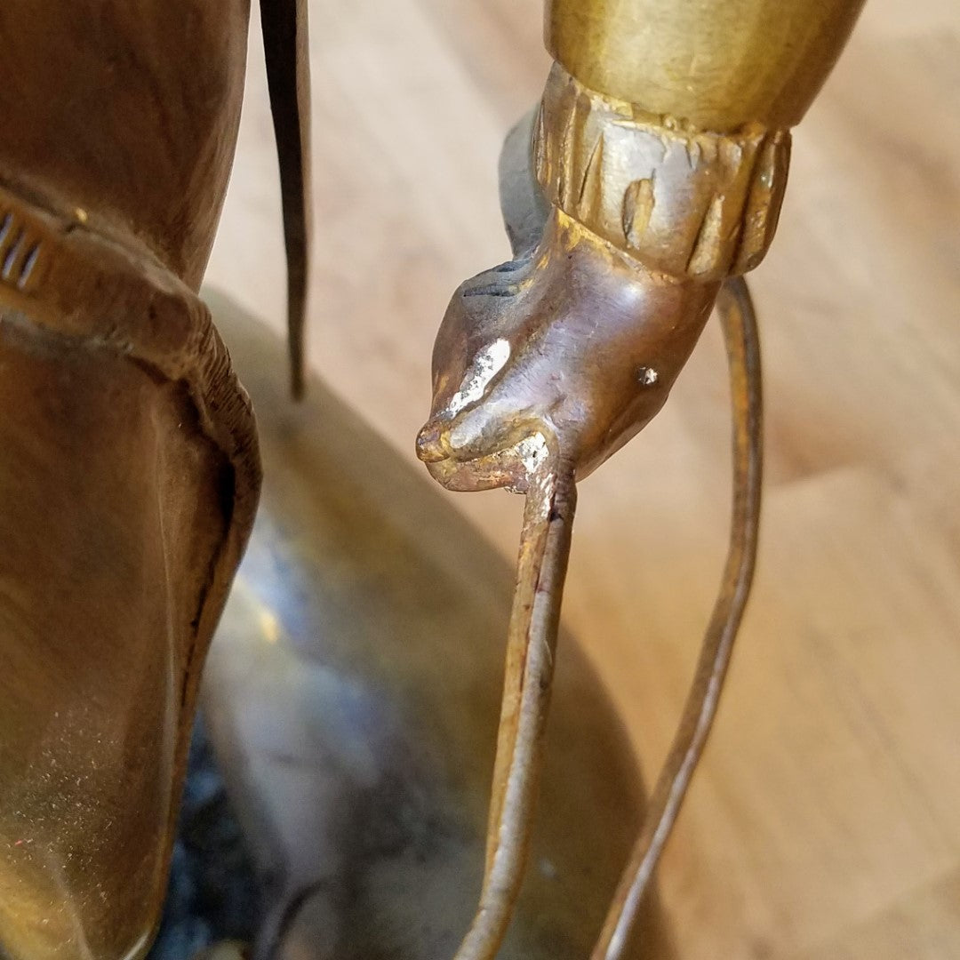 H. F. Moreau & P. Lecourtier Piqueur Au Relais Bronze Sculpture