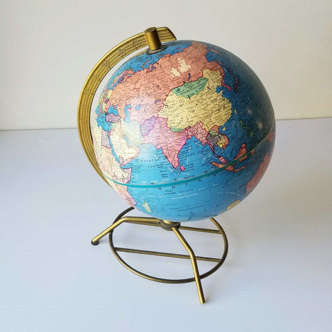 1952 Terrestrial Globe by George F. Cram