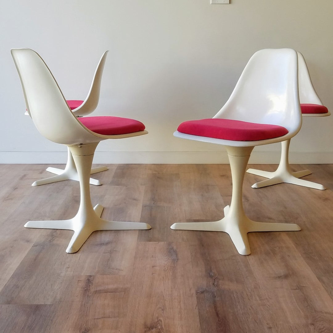 Maurice Burke Tulip Chairs, Set of 4