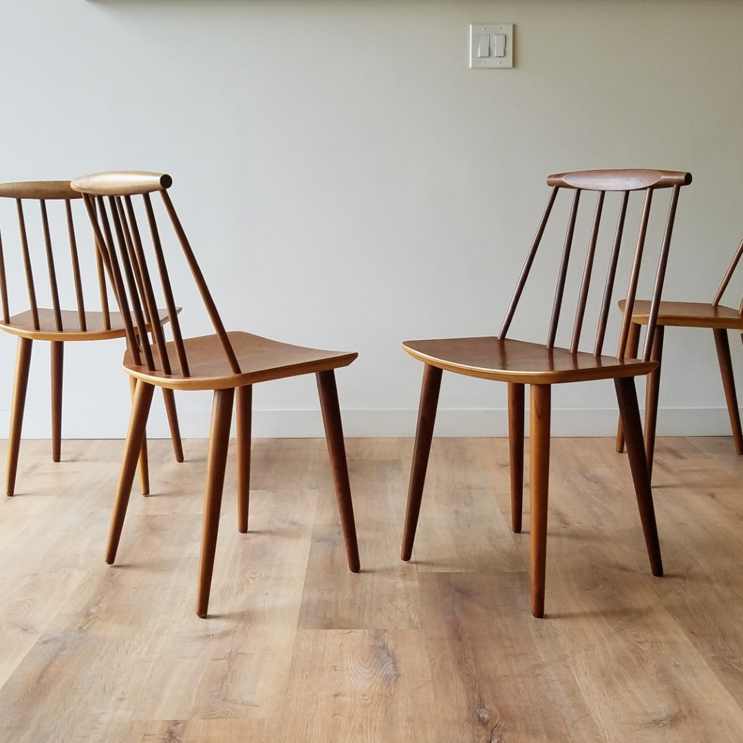 Folke Pålsson J77 Dining Chair, Set of 4