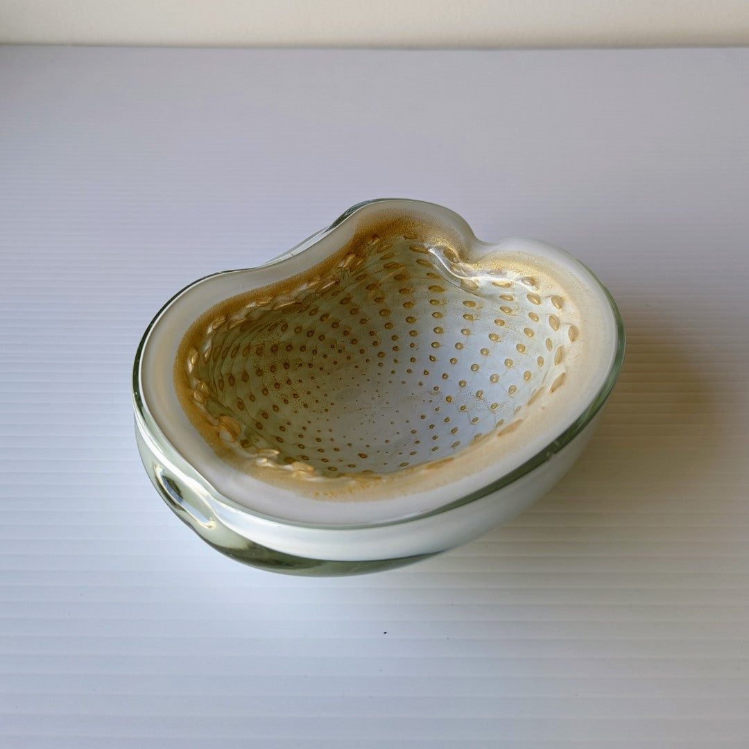 Murano Glass Ashtray, Avventurina