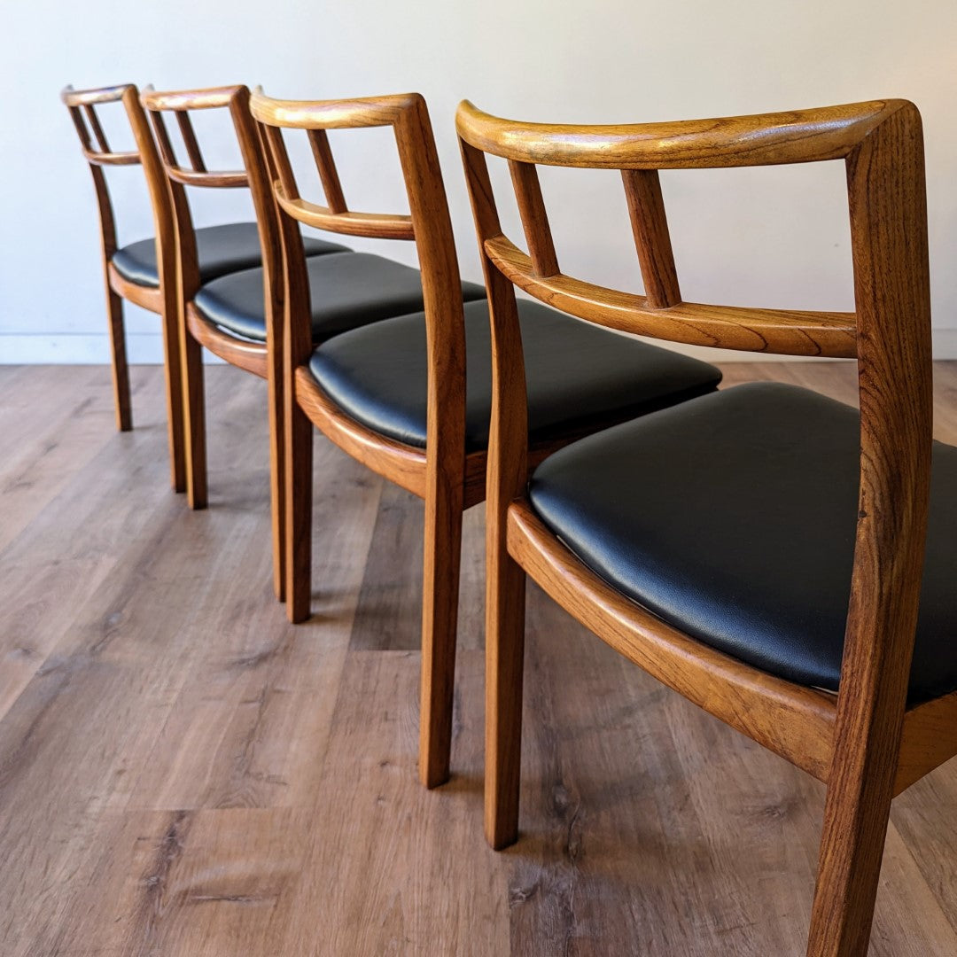 Danish Modern Dining Chairs, set of 4
