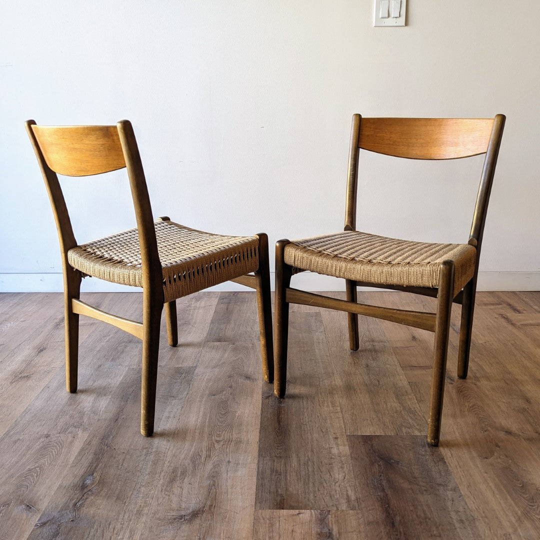 Swedish Modern Dining Chairs, Set of 6