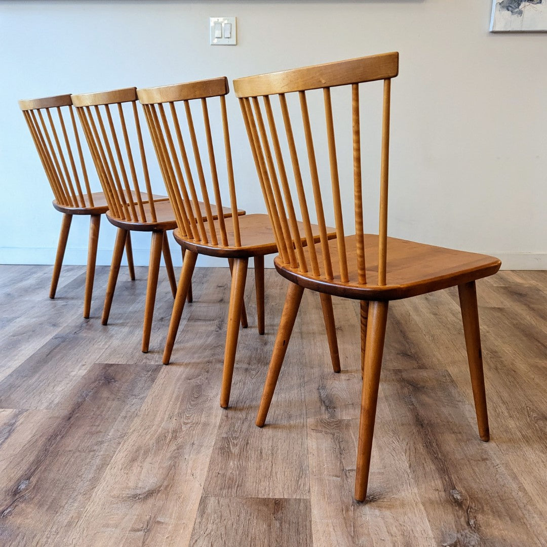 Swedish Modern Dining Chairs, Set of 4