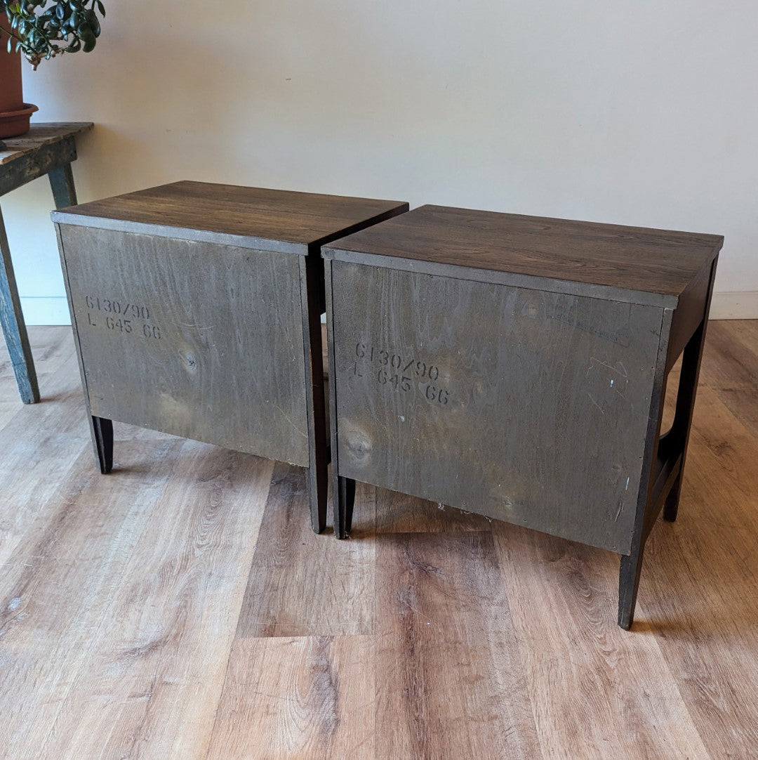 Broyhill 'Brasilia' Nighstands, a pair