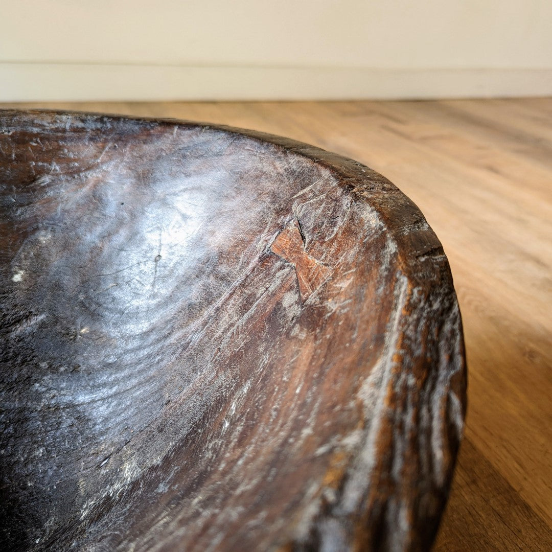 Hand Carved Primitive Bowl