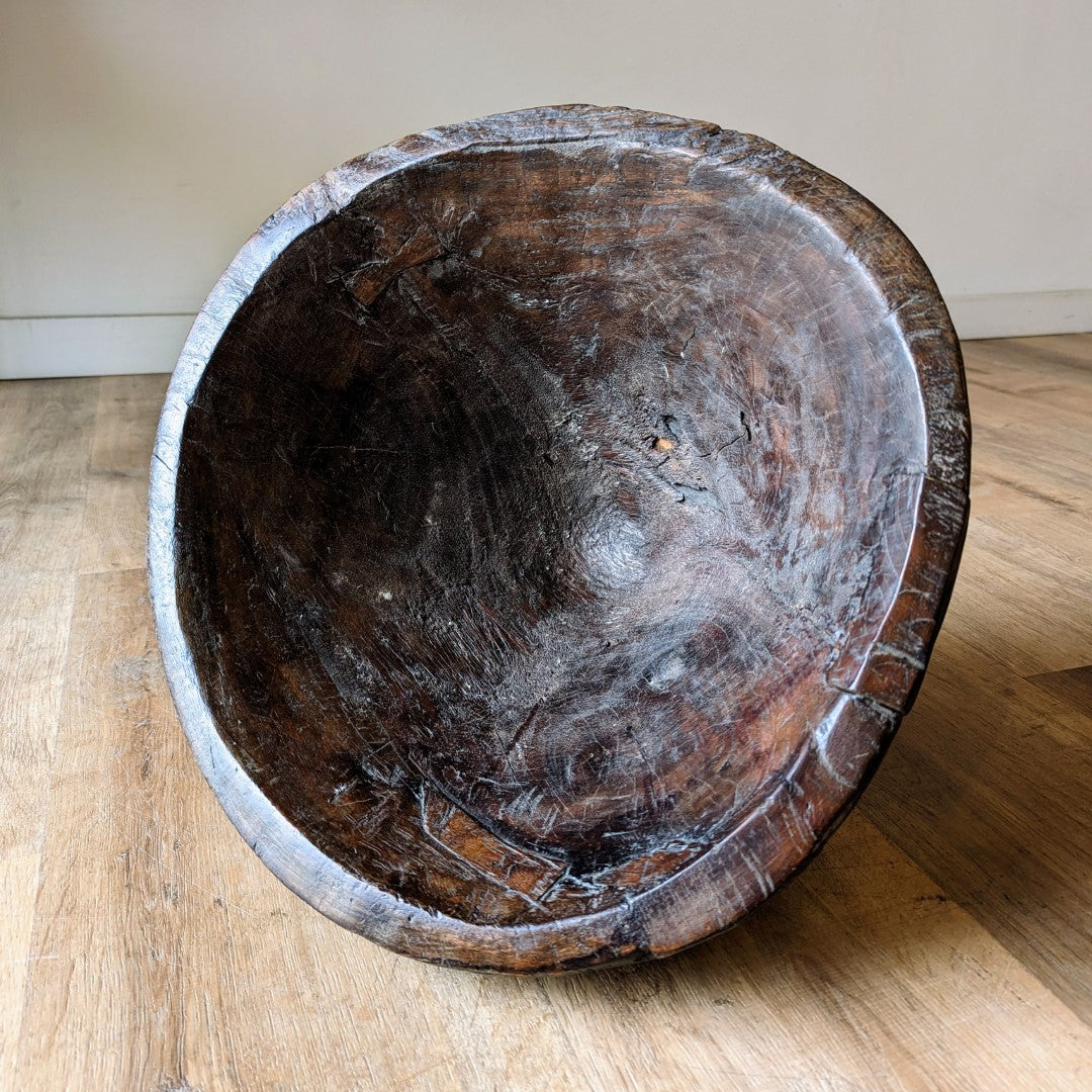 Hand Carved Primitive Bowl