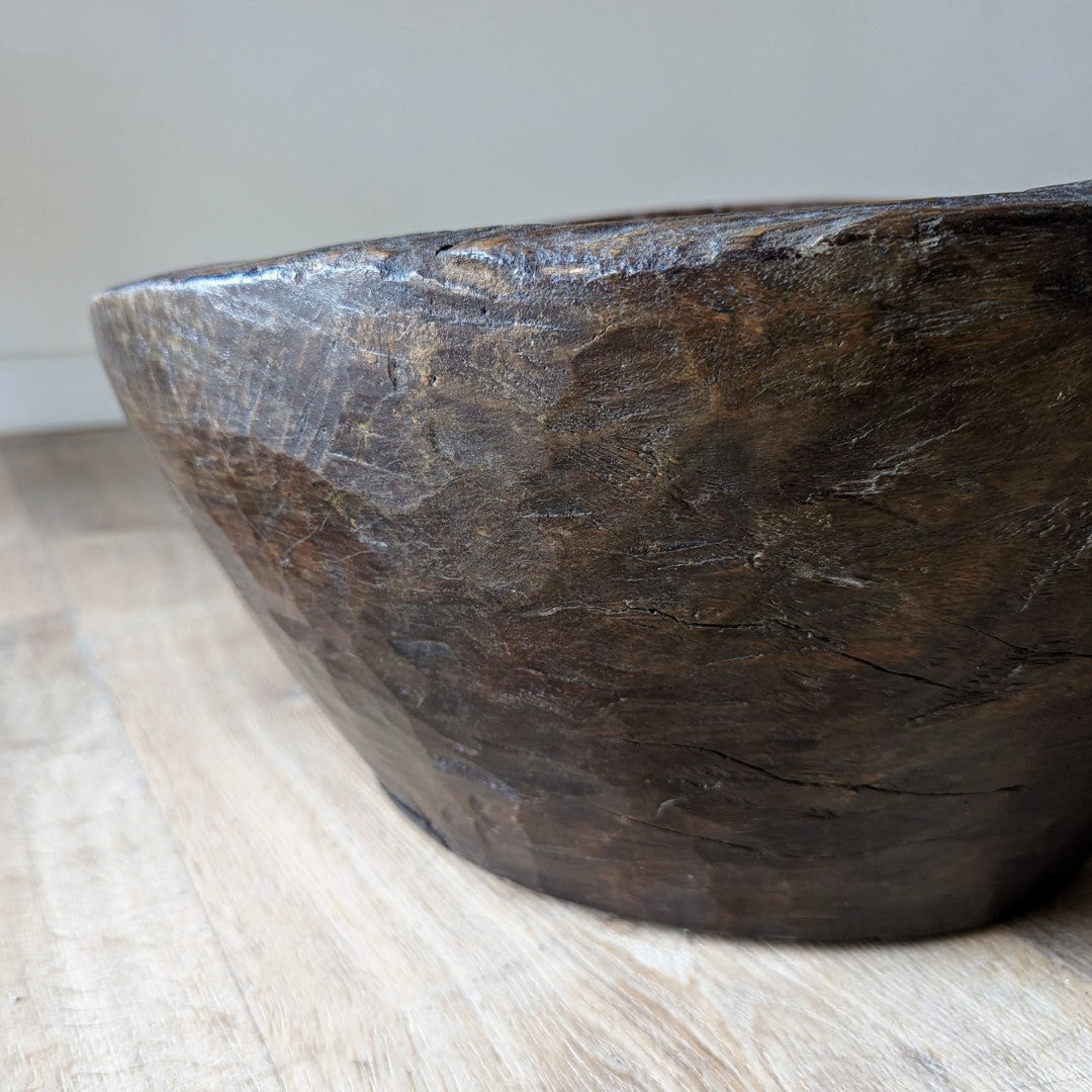 Hand Carved Primitive Bowl