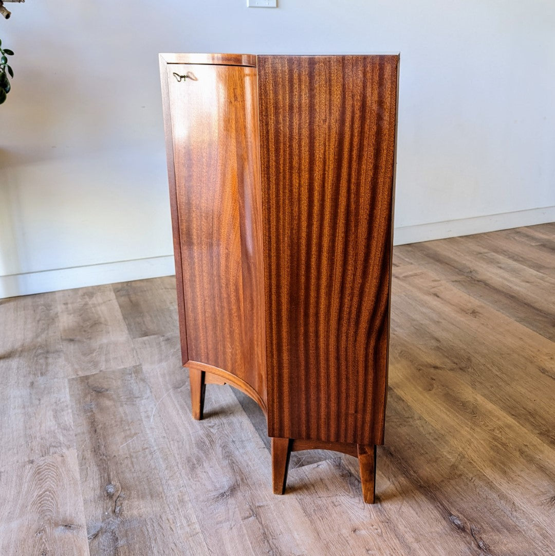 Swedish Modern Corner Cabinet