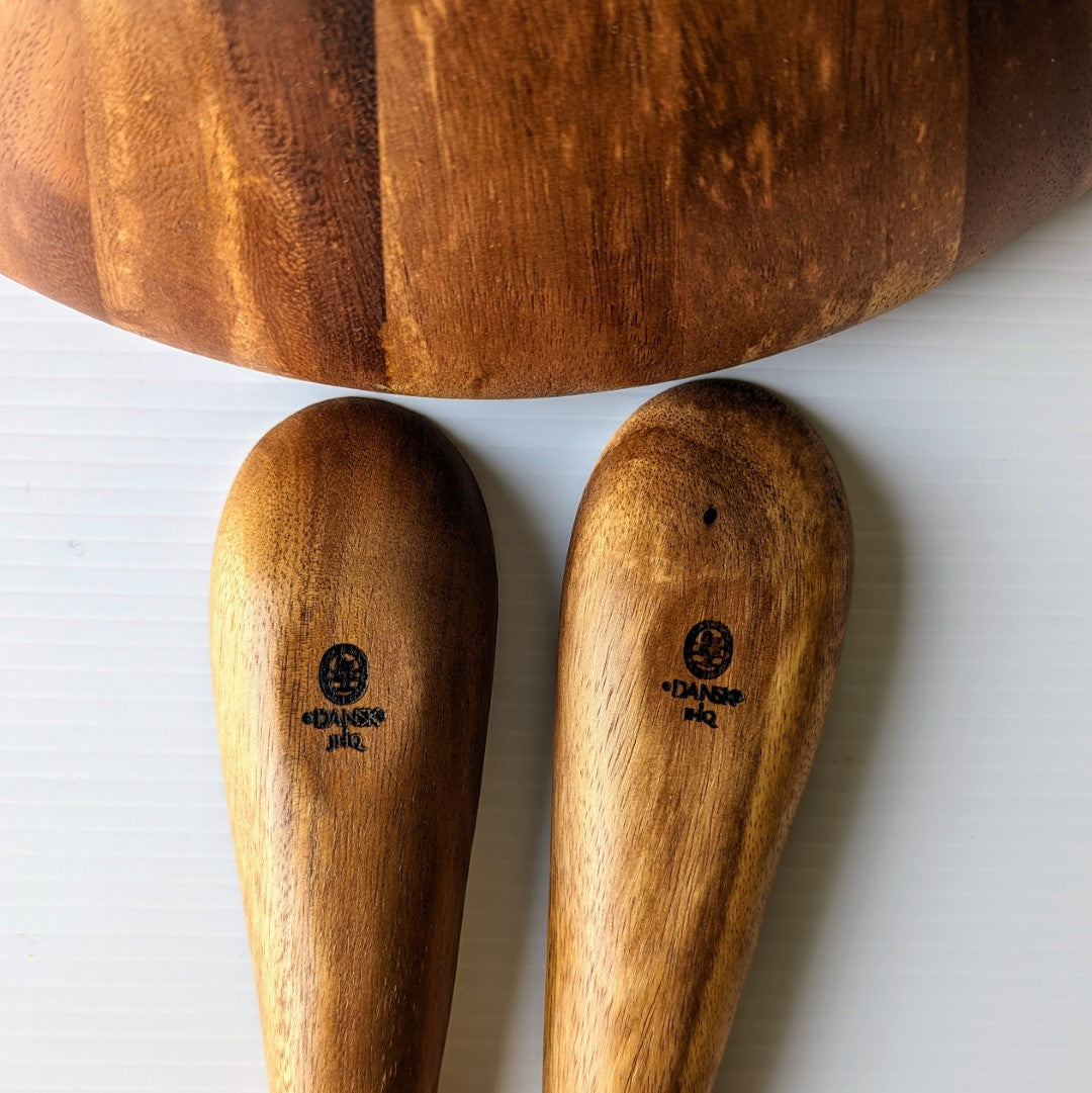 Jens Quistgaard Salad Bowl and Tongs