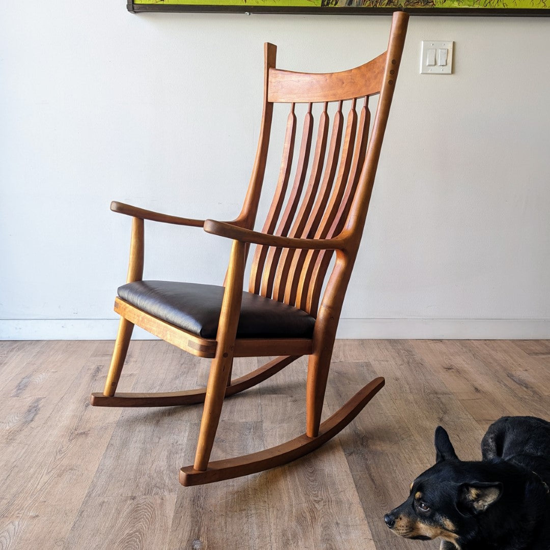 Greg Aanes Rocking Chair and Ottoman