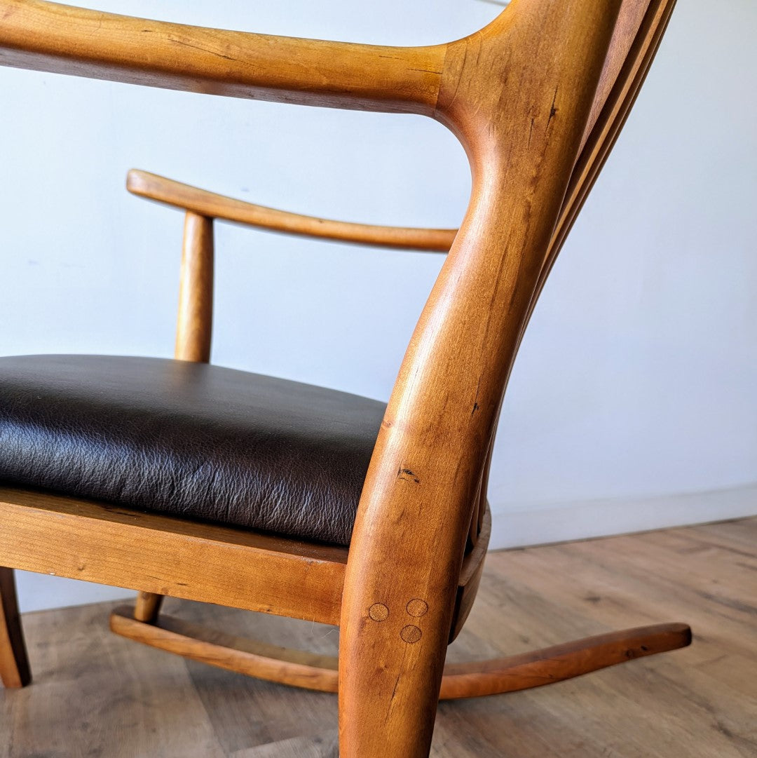 Greg Aanes Rocking Chair and Ottoman