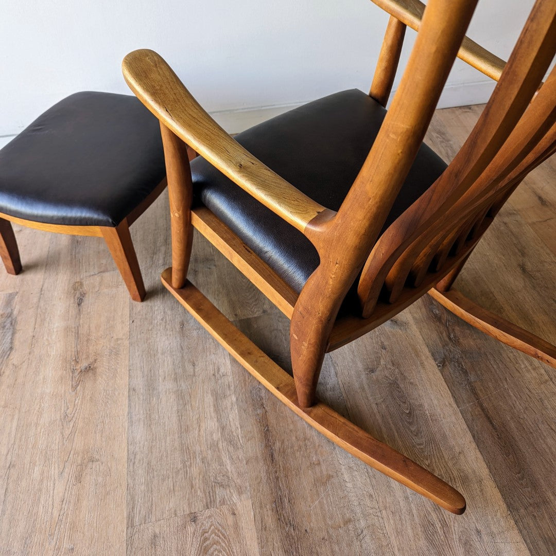 Greg Aanes Rocking Chair and Ottoman