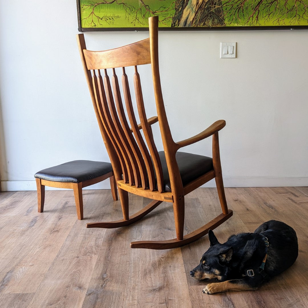 Greg Aanes Rocking Chair and Ottoman