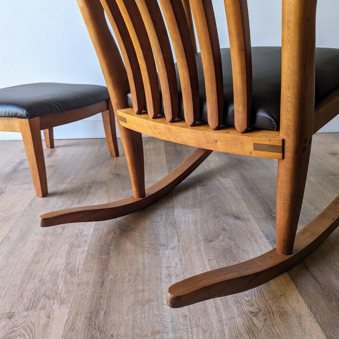 Greg Aanes Rocking Chair and Ottoman