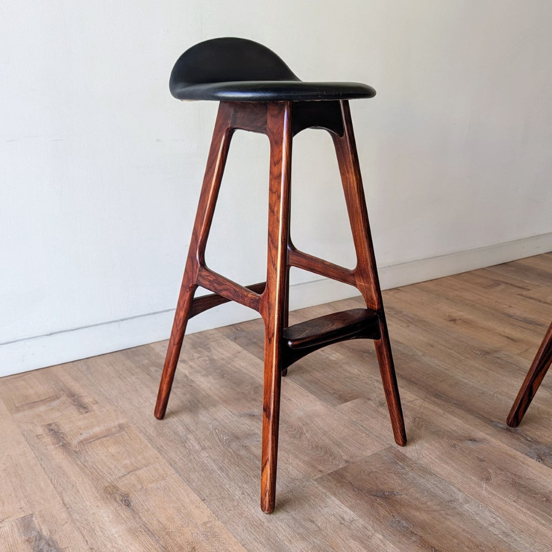 Erik Buch Bar Stools, a pair