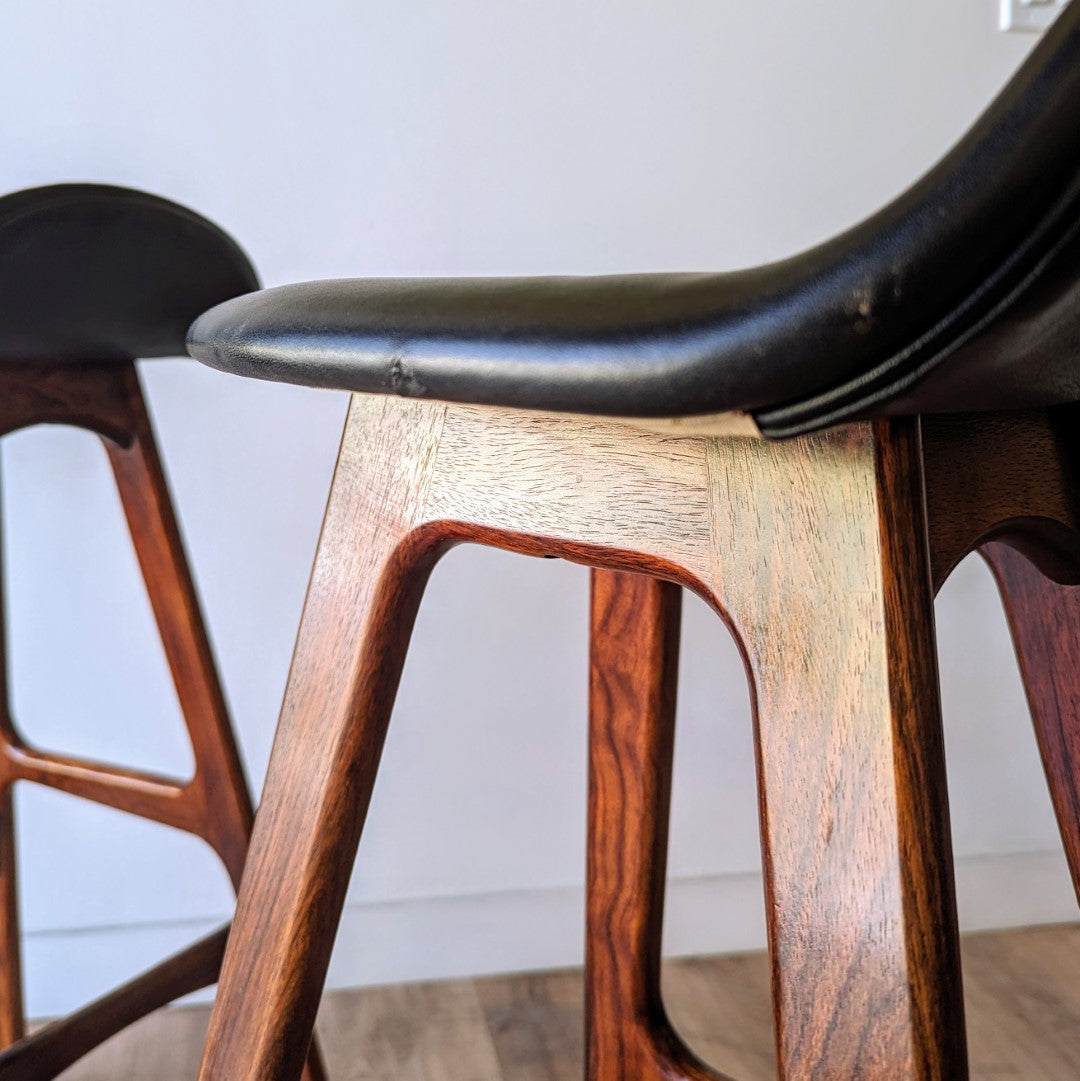 Erik Buch Bar Stools, a pair