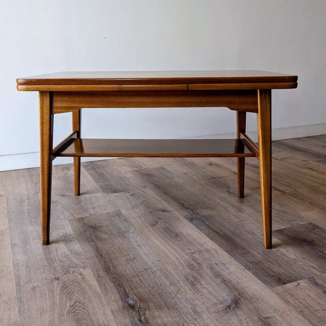 Danish Modern Draw Leaf Side Table