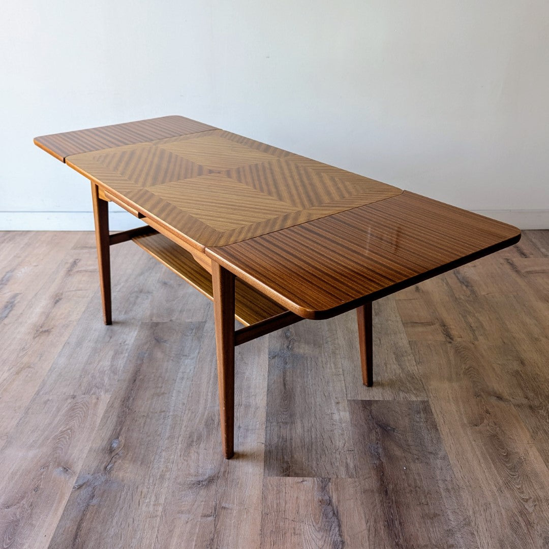 Danish Modern Draw Leaf Side Table