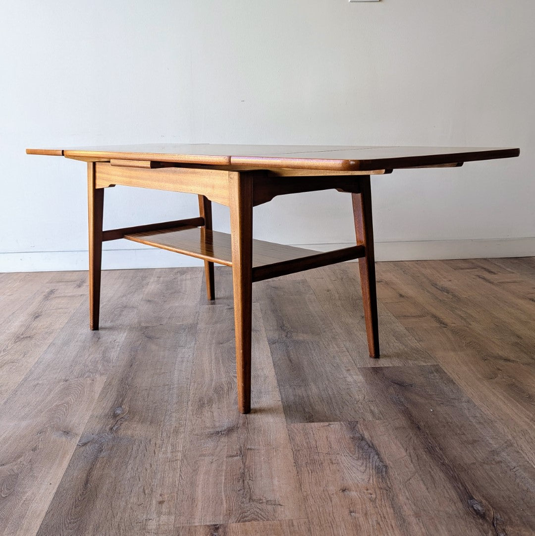 Danish Modern Draw Leaf Side Table