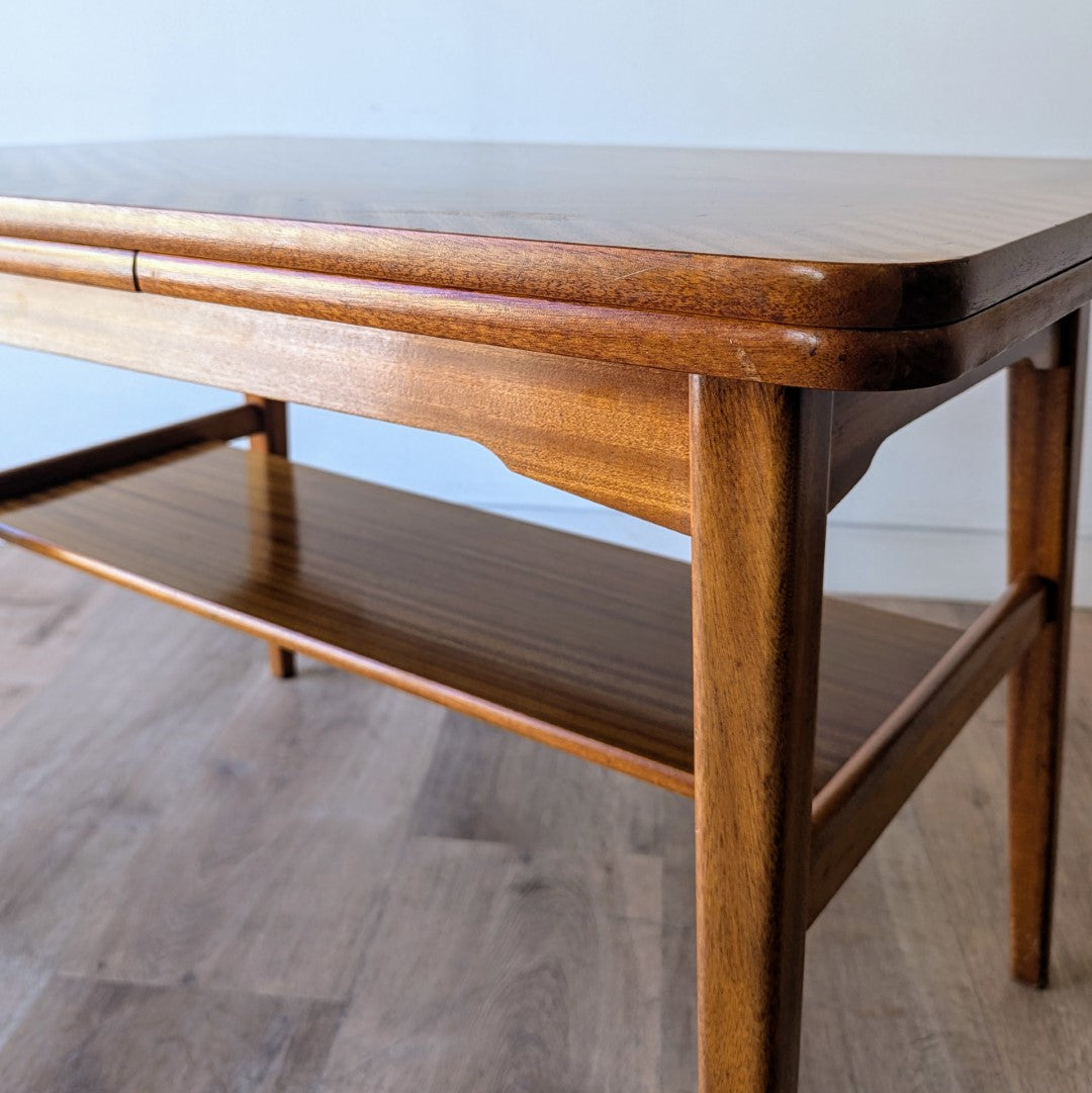 Danish Modern Draw Leaf Side Table