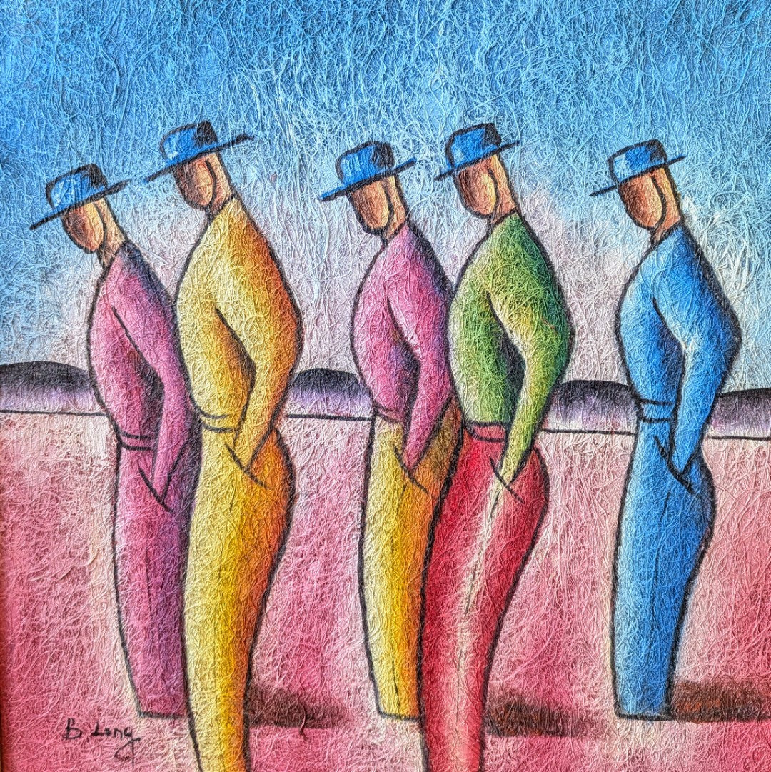 Benjamin Long 'Five Men Standing'