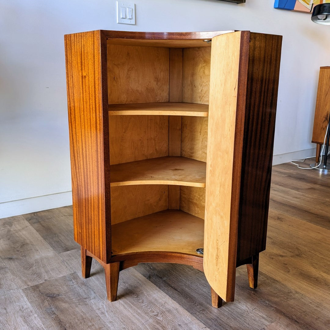 Swedish Modern Corner Cabinet