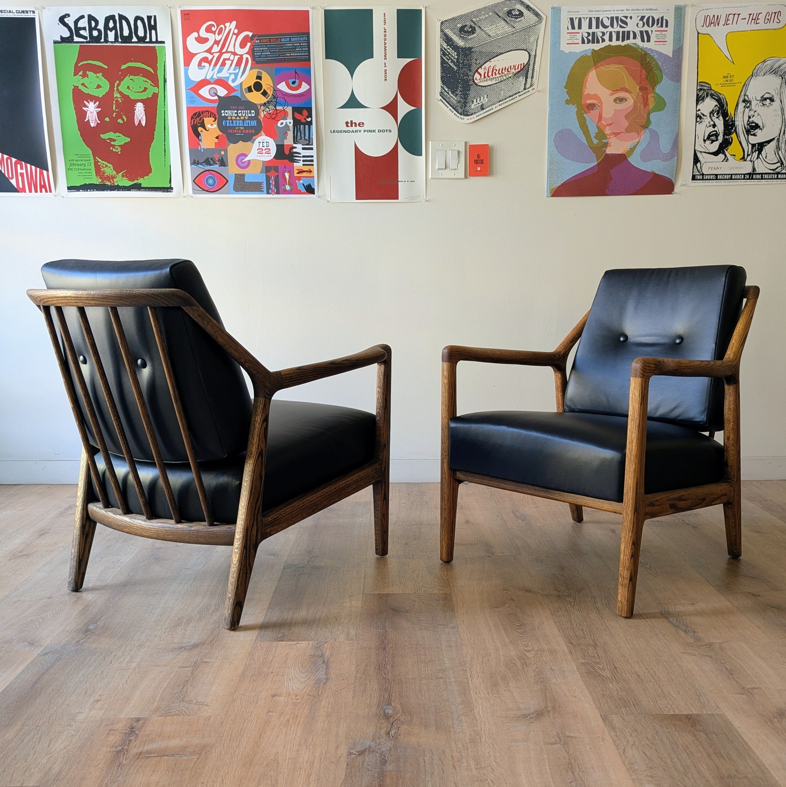 MCM Lounge Chairs, a pair