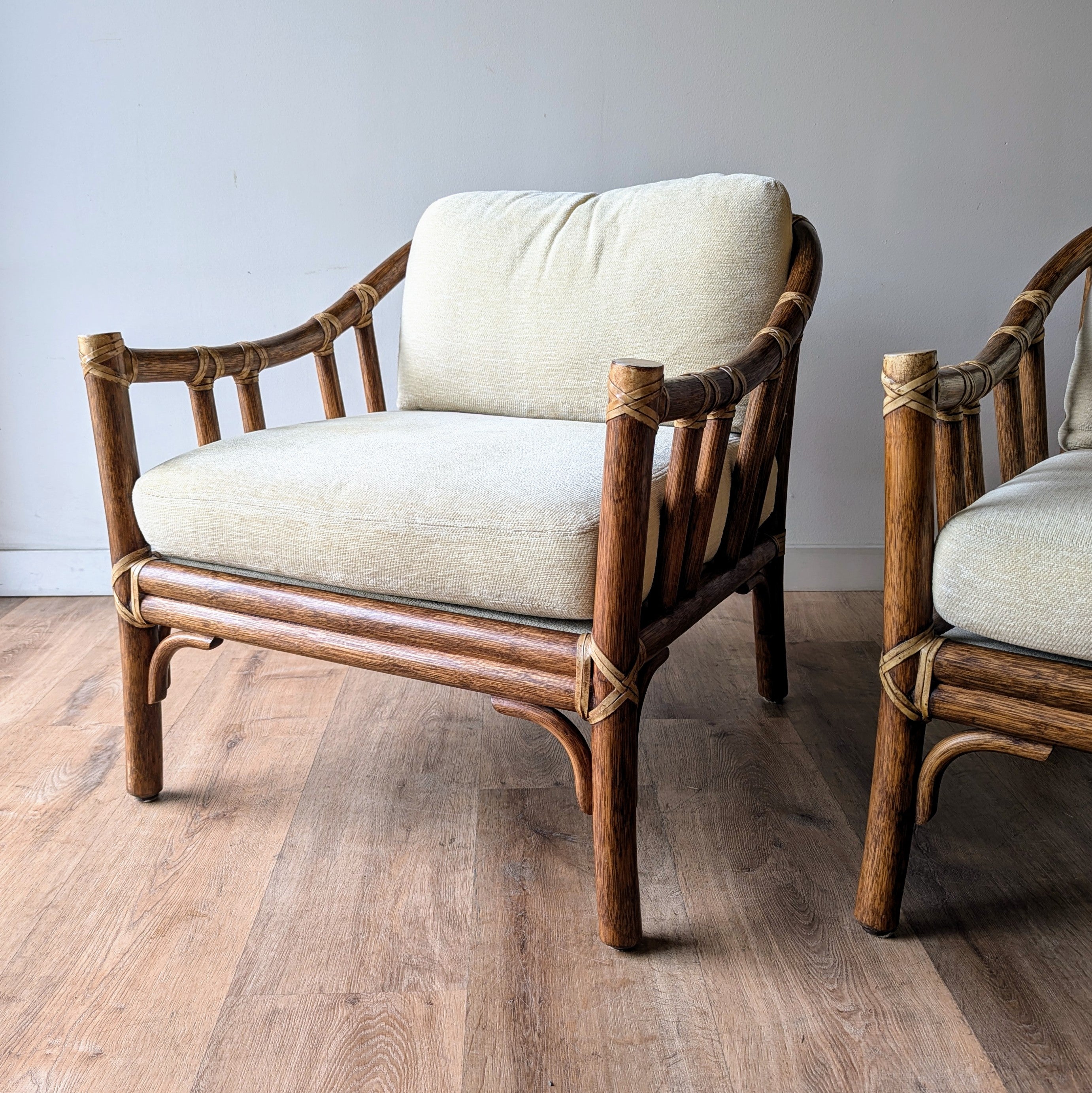 McGuire Lounge Chairs, a pair