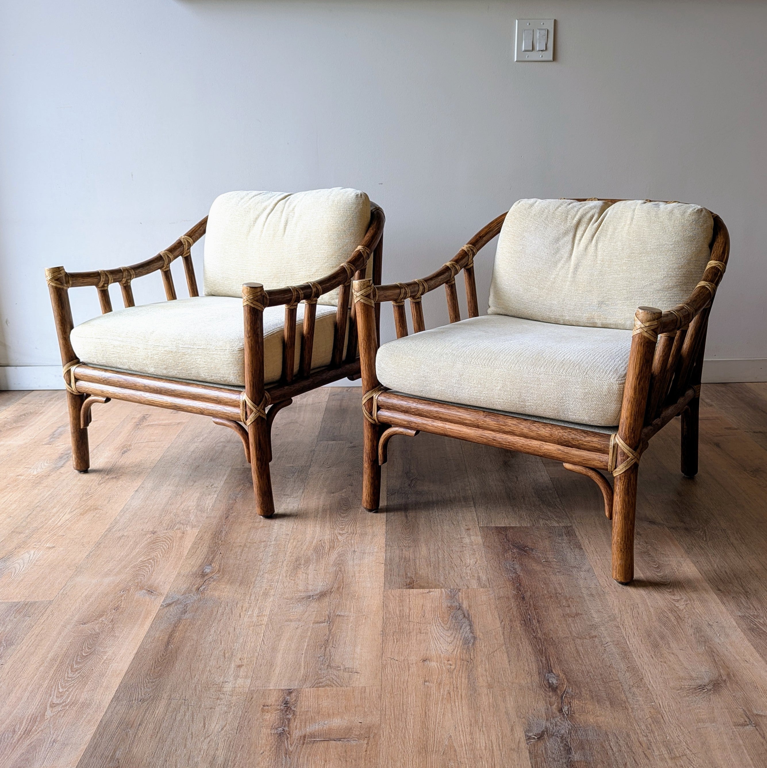 McGuire Lounge Chairs, a pair