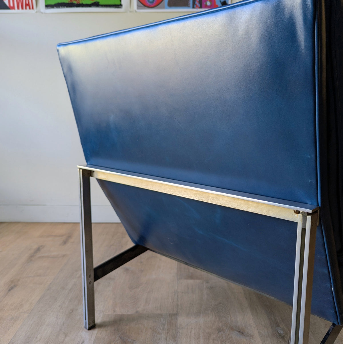 Florence Knoll 'Parallel Bar' Lounge Chair, a pair