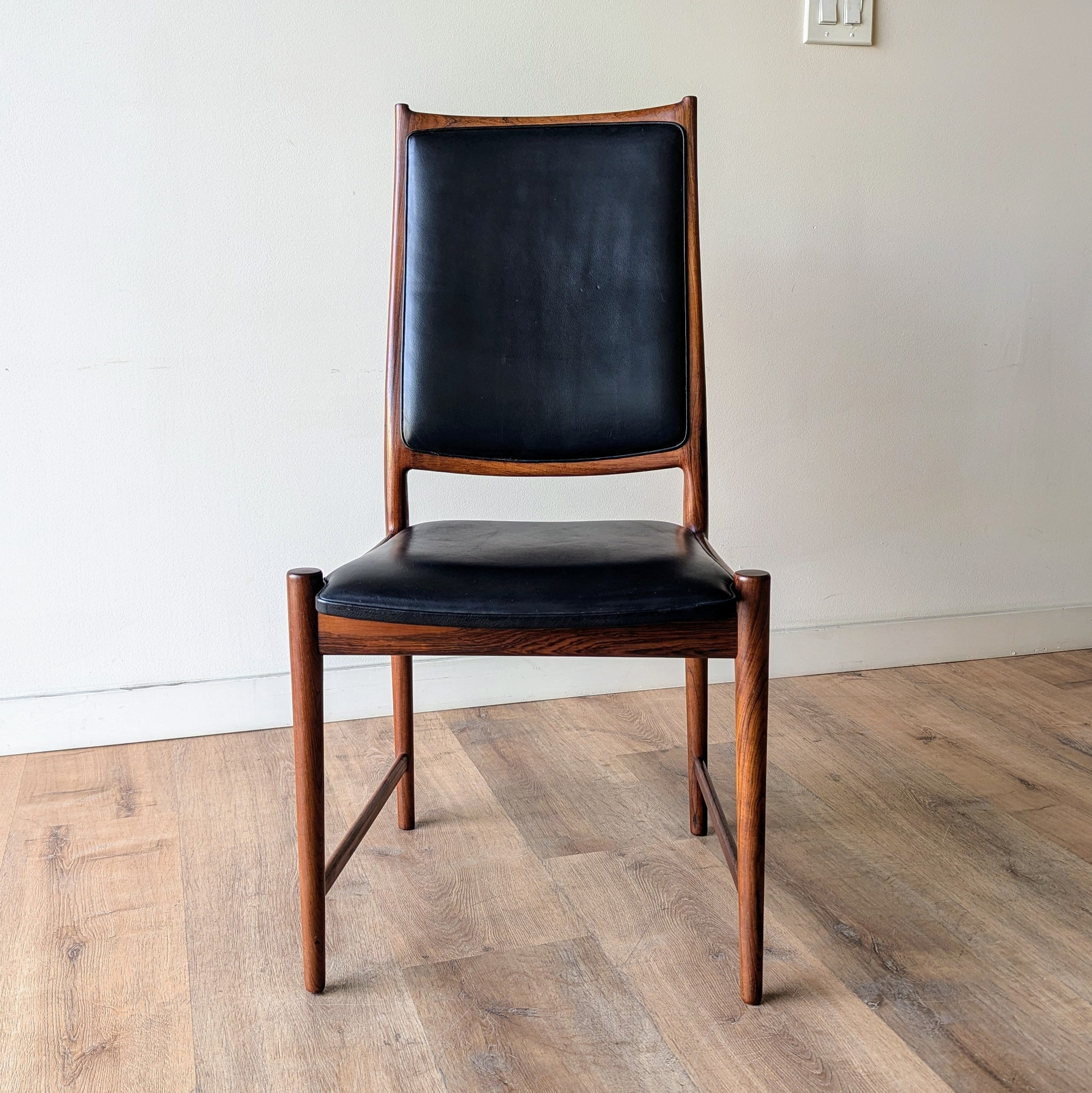 Norwegian Modern Rosewood 'Darby' Dining Chair designed by Torbjørn Afdal for Bruksbo