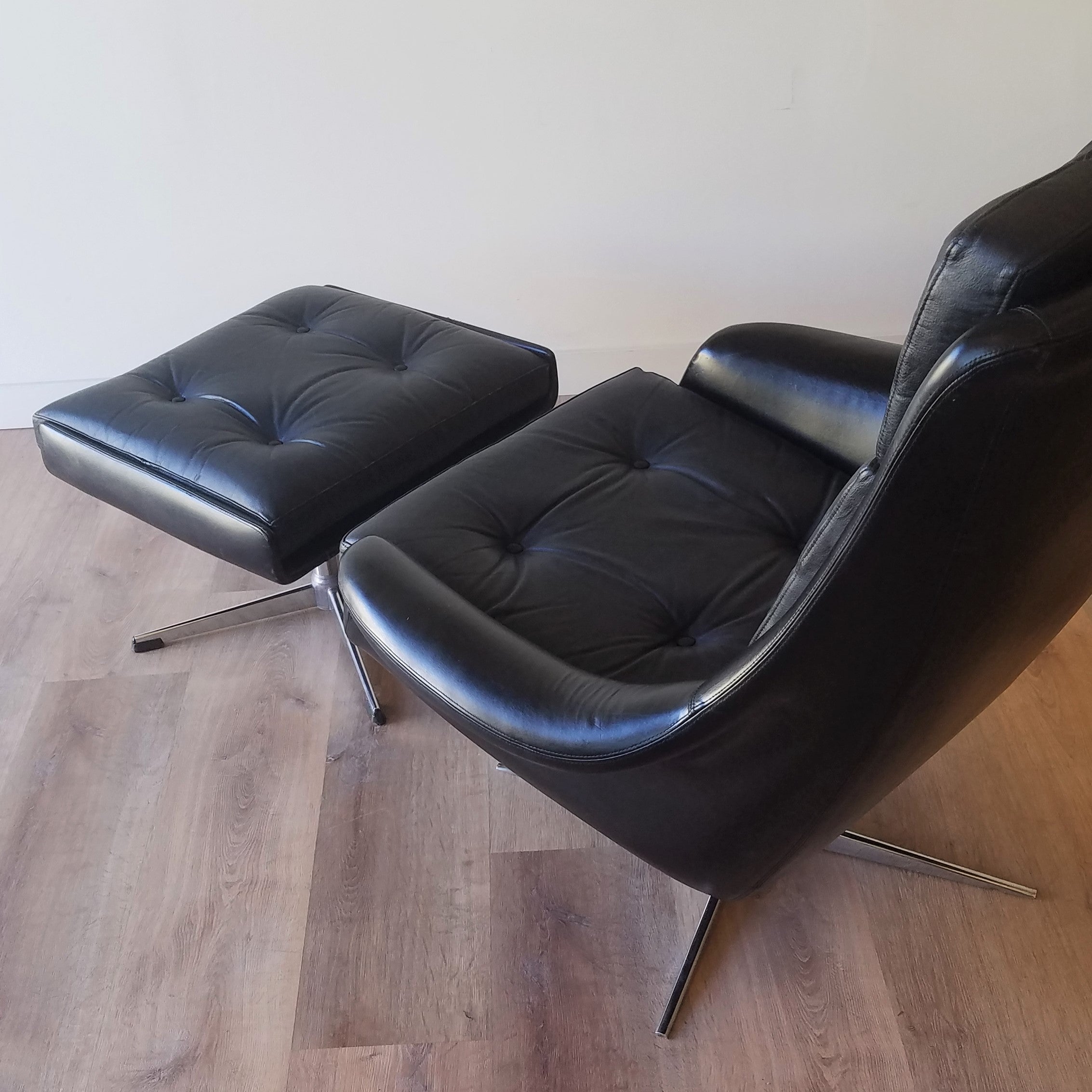 Henry Klein Recliner and Ottoman