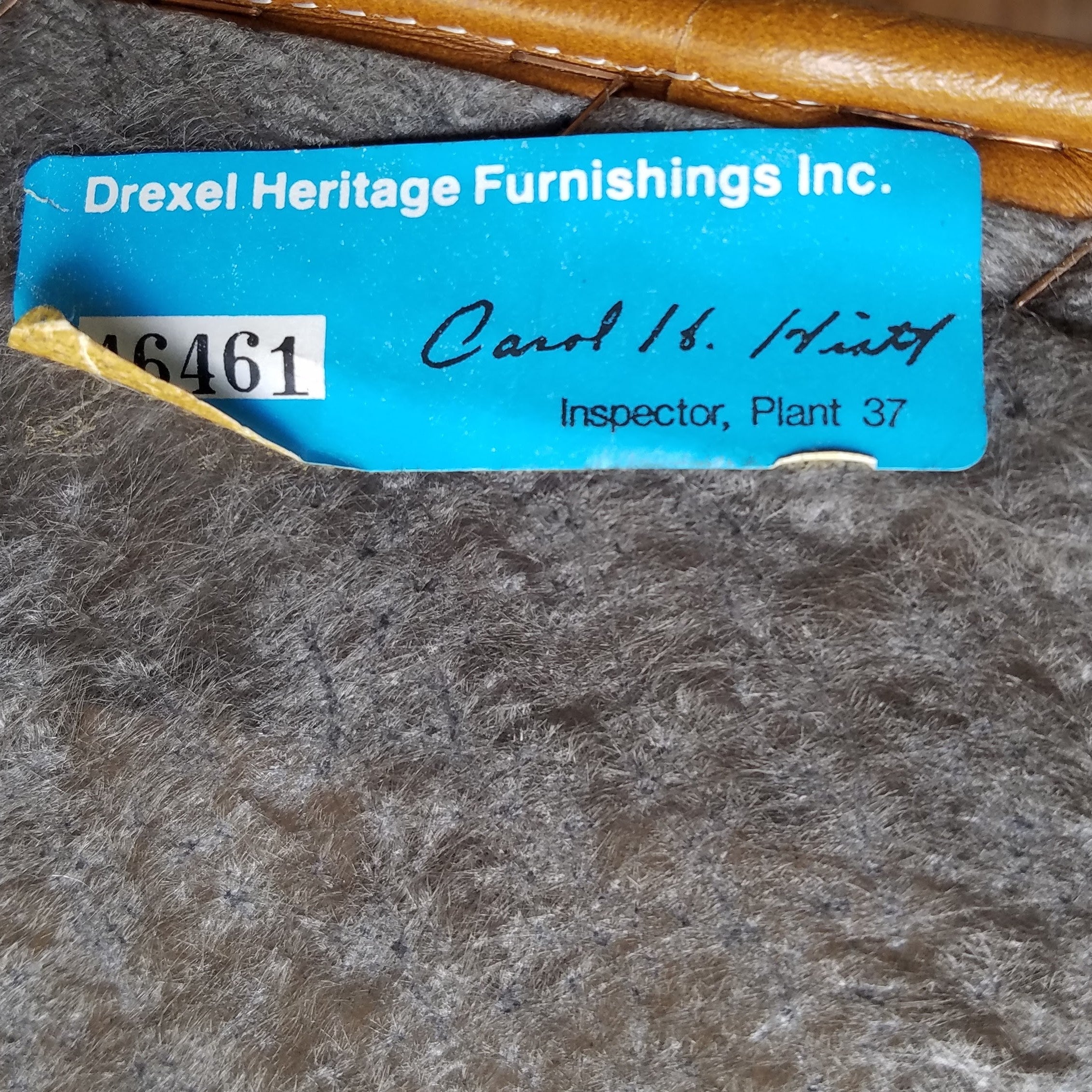 Drexel Heritage Leather Chair + Ottoman