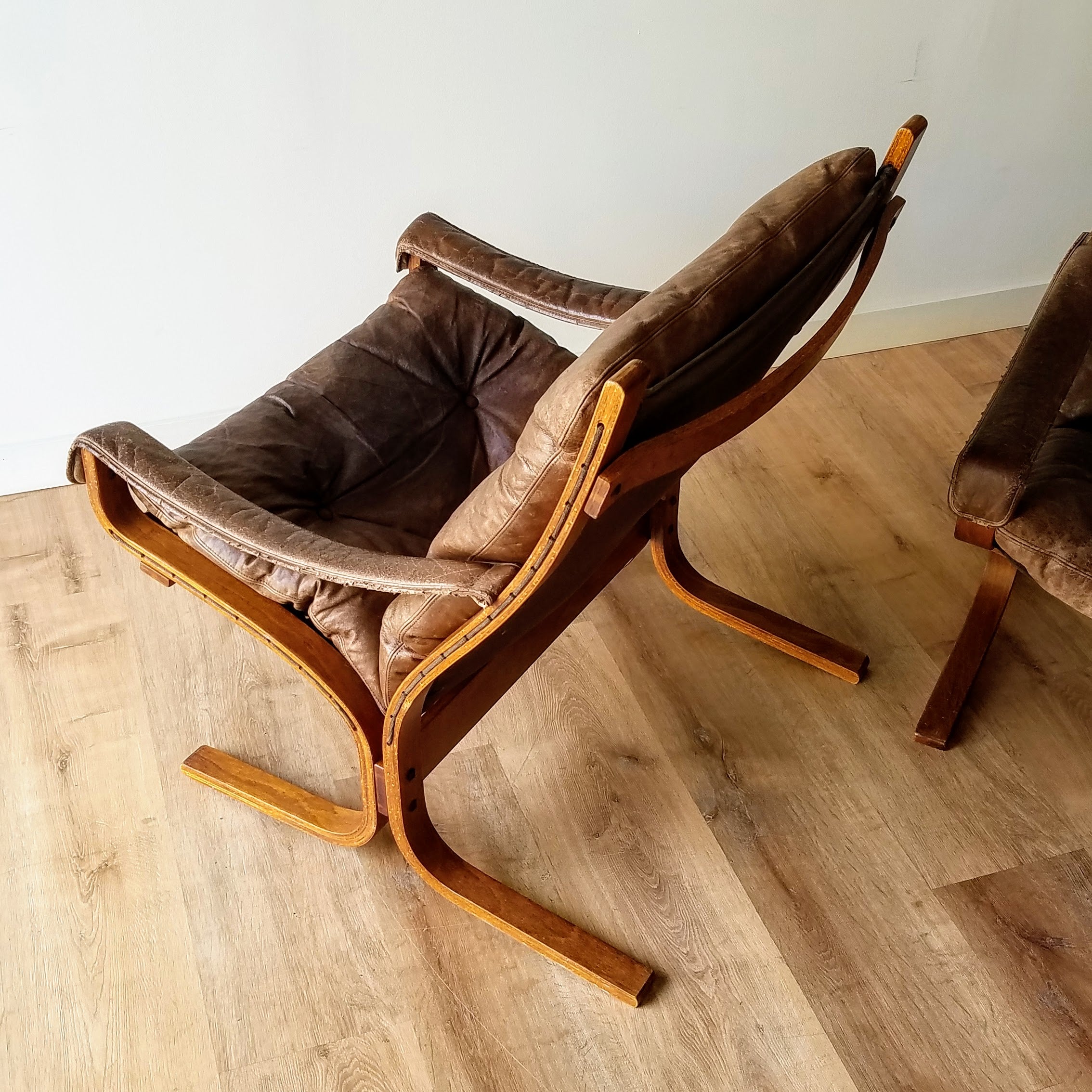 Ingmar Relling Leather 'Siesta' Chairs