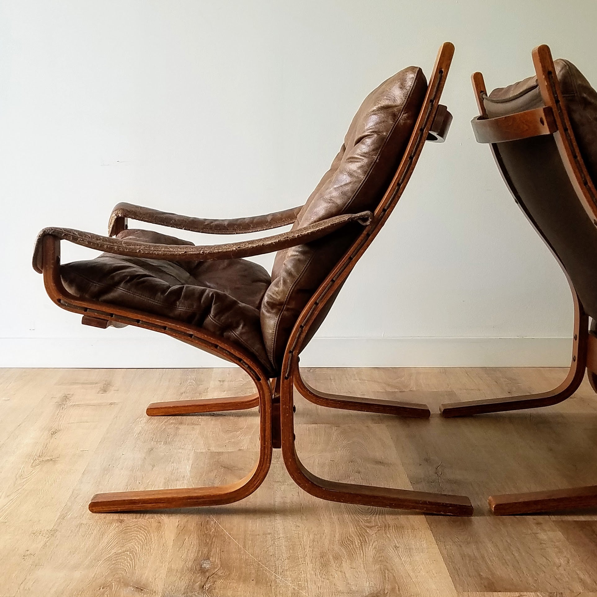 Ingmar Relling Leather 'Siesta' Chairs