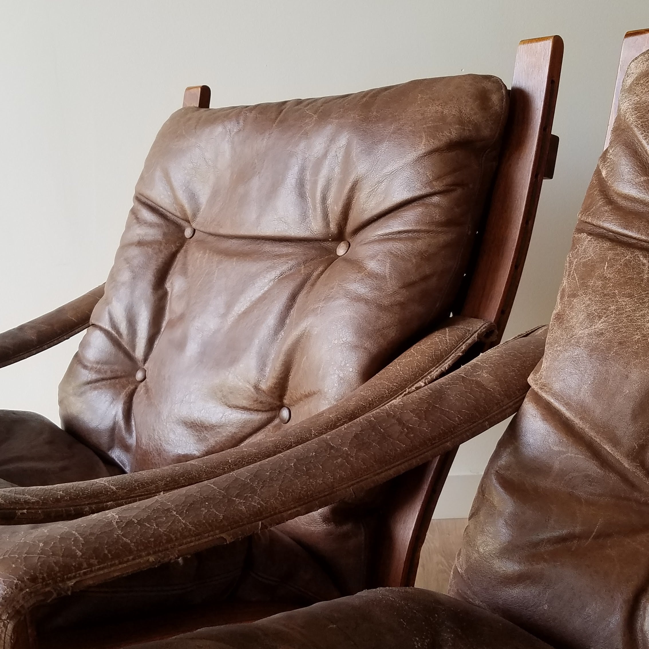 Ingmar Relling Leather 'Siesta' Chairs