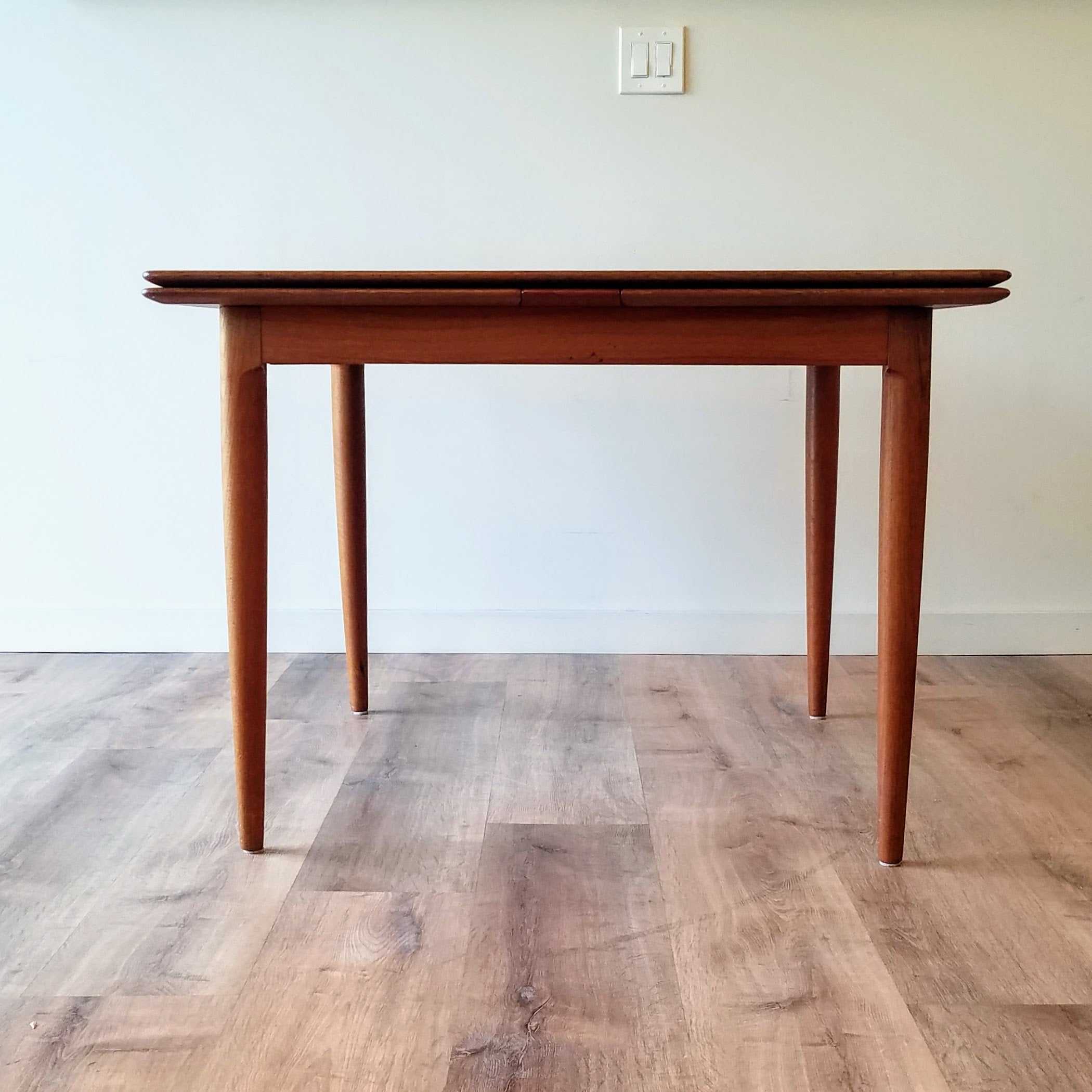 Moreddi Teak Square Draw-Leaf Dining Table