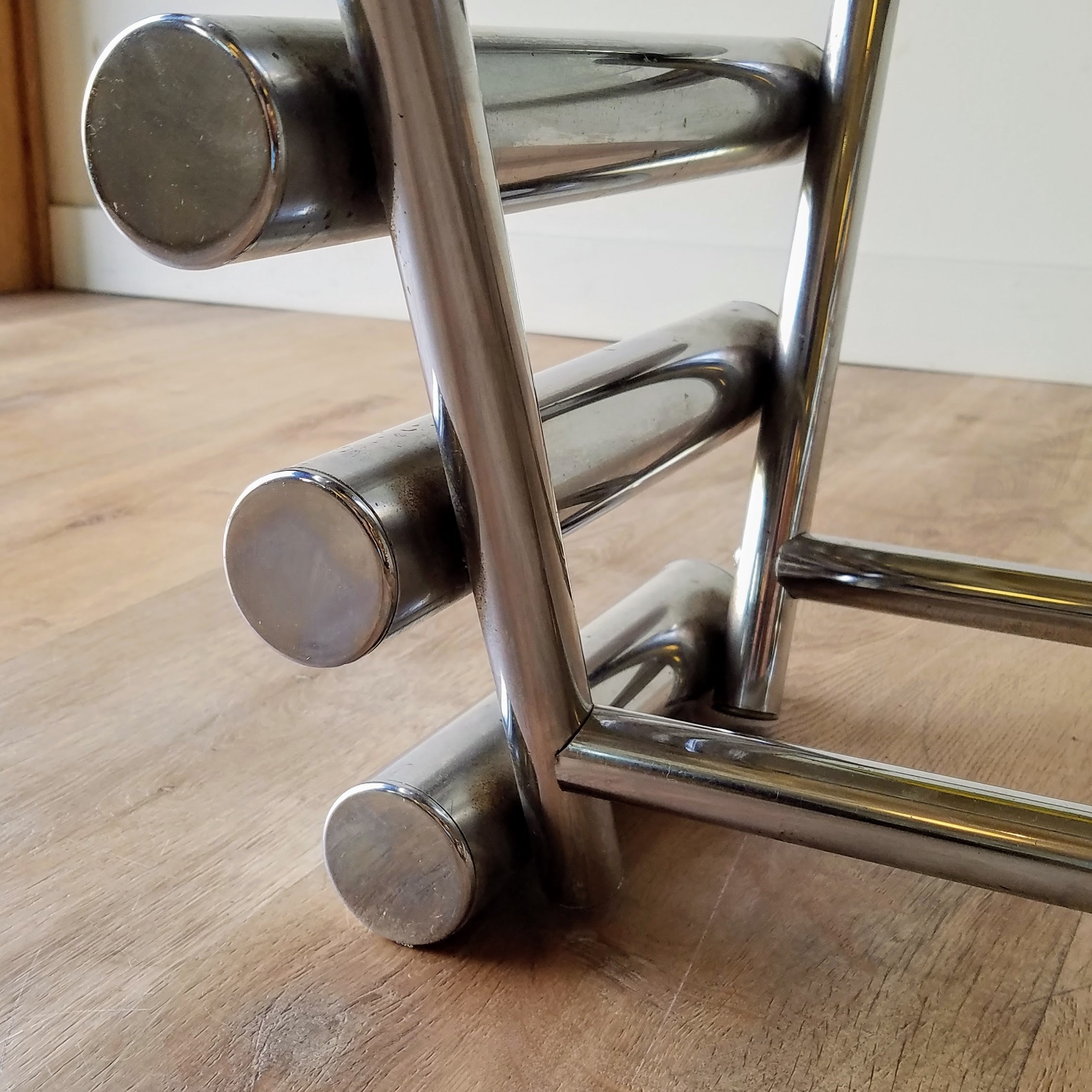 MCM Chrome and Glass Coffee Table