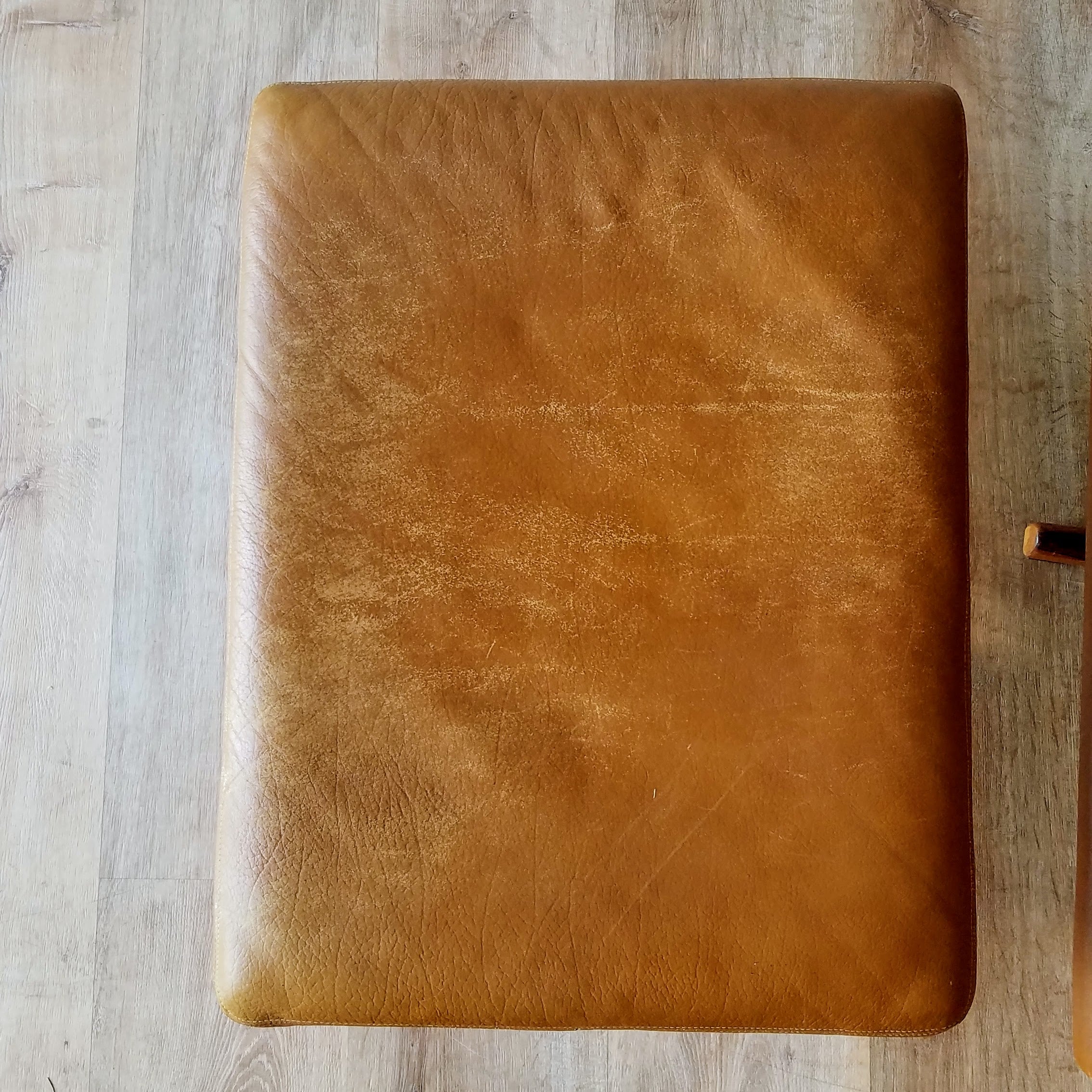 Fredrik A. Kayser Leather Recliner and Ottoman