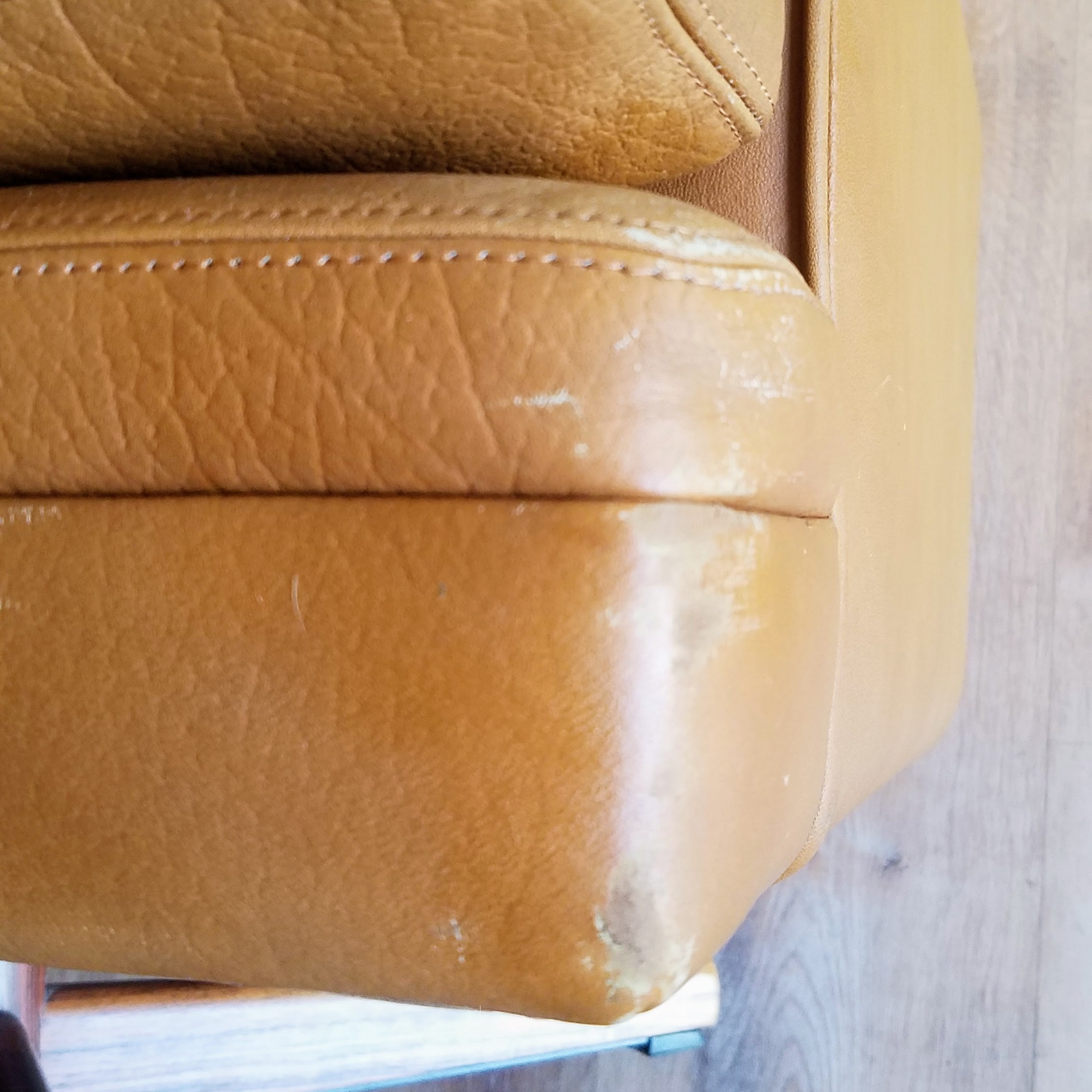Fredrik A. Kayser Leather Recliner and Ottoman