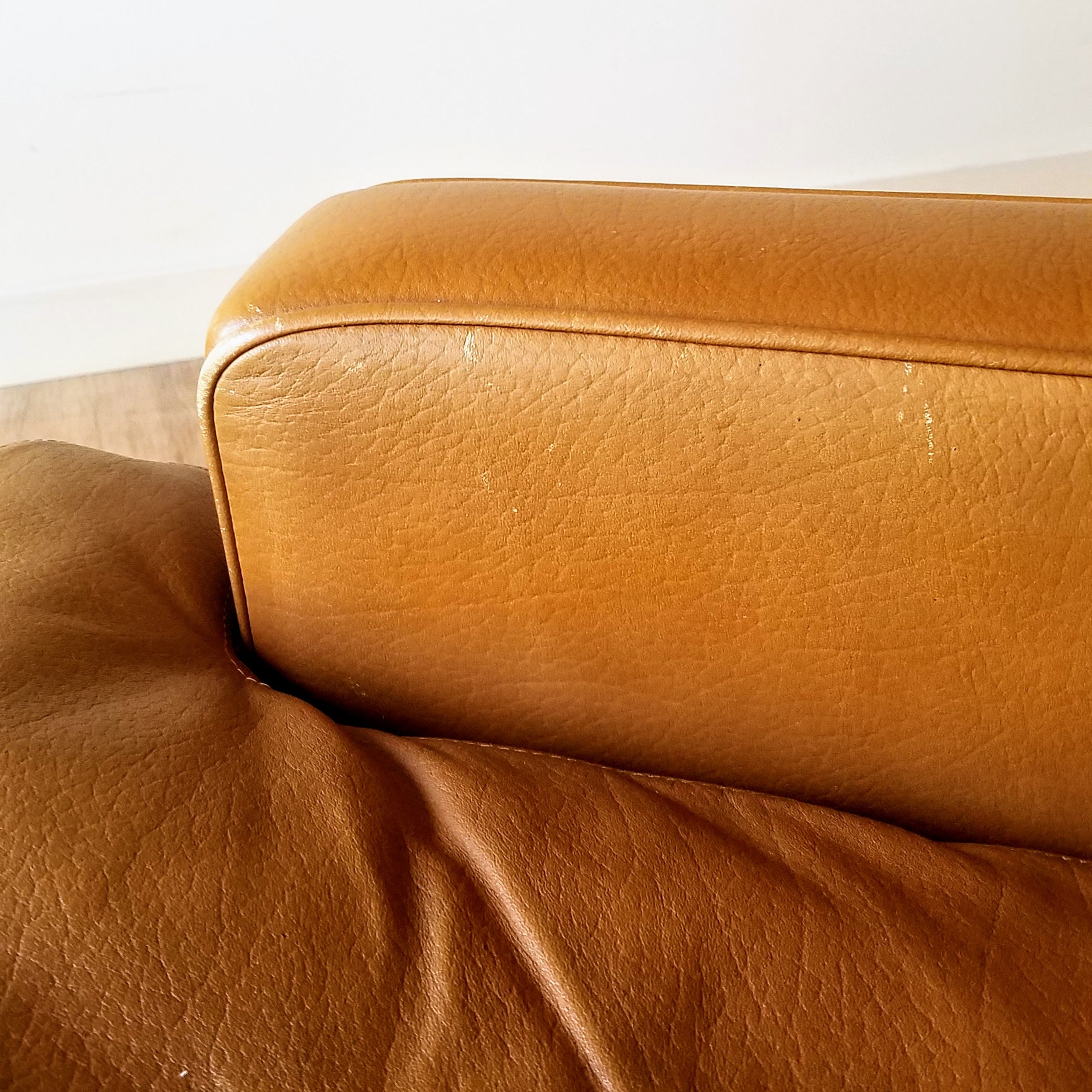 Fredrik A. Kayser Leather Recliner and Ottoman