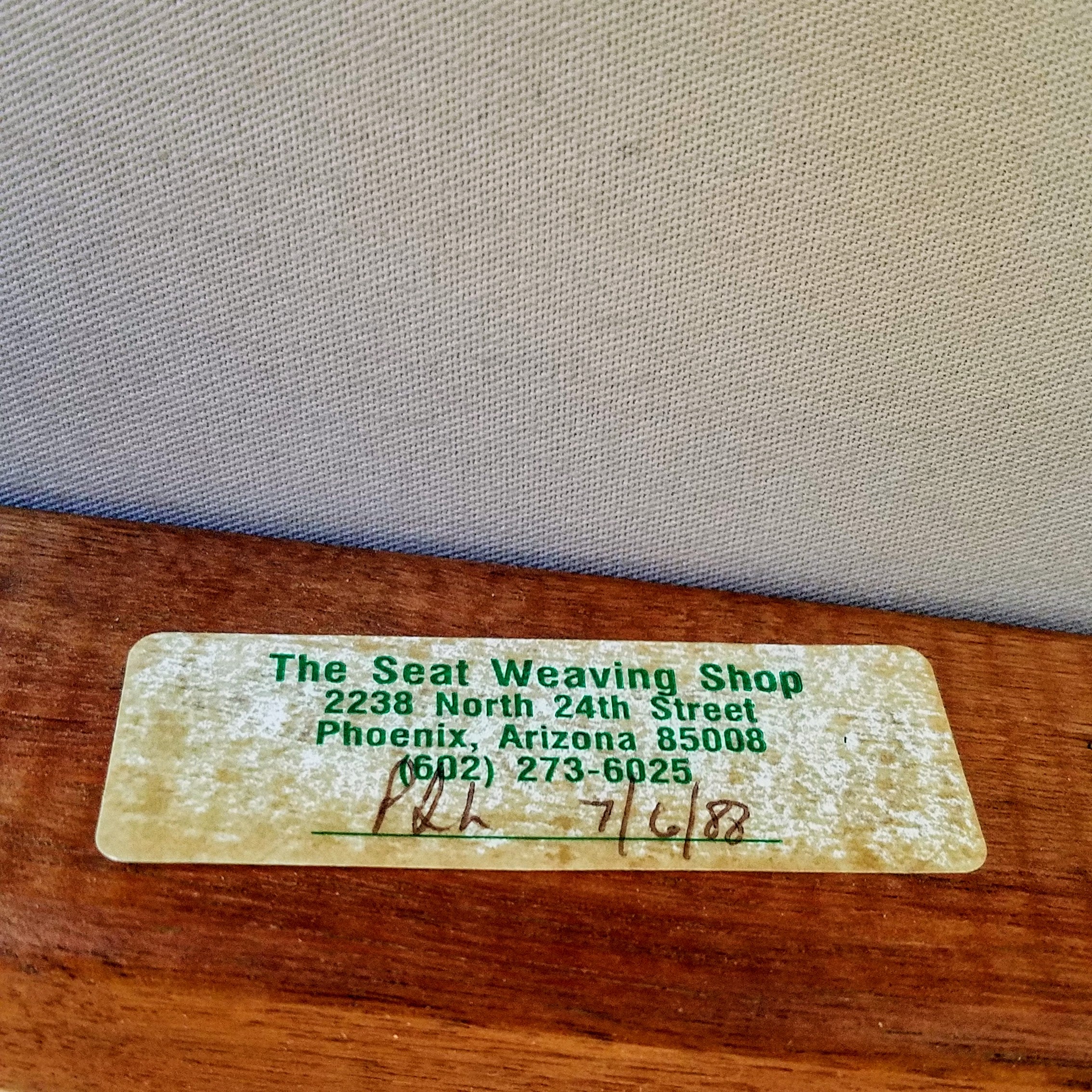 Seat Weaving Shop Walnut Dining Chairs