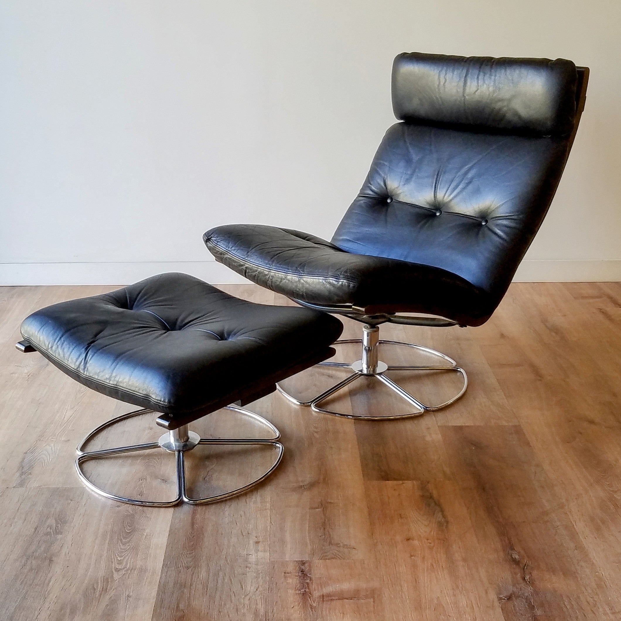 Gerard Van Den Berg Lounge Chair + Ottoman