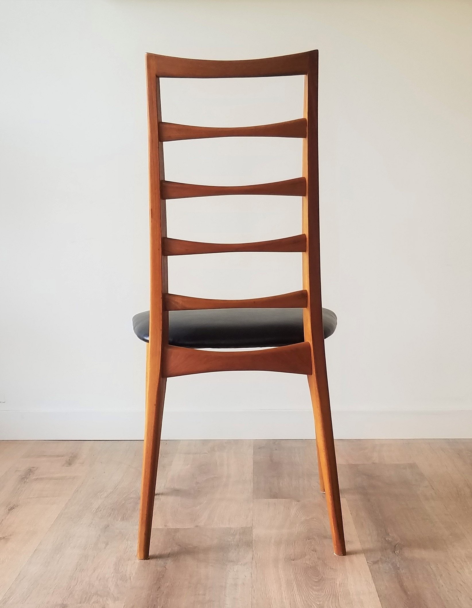 Niels Kofoed 'Lis' Ladder Back Dining Chairs - a pair