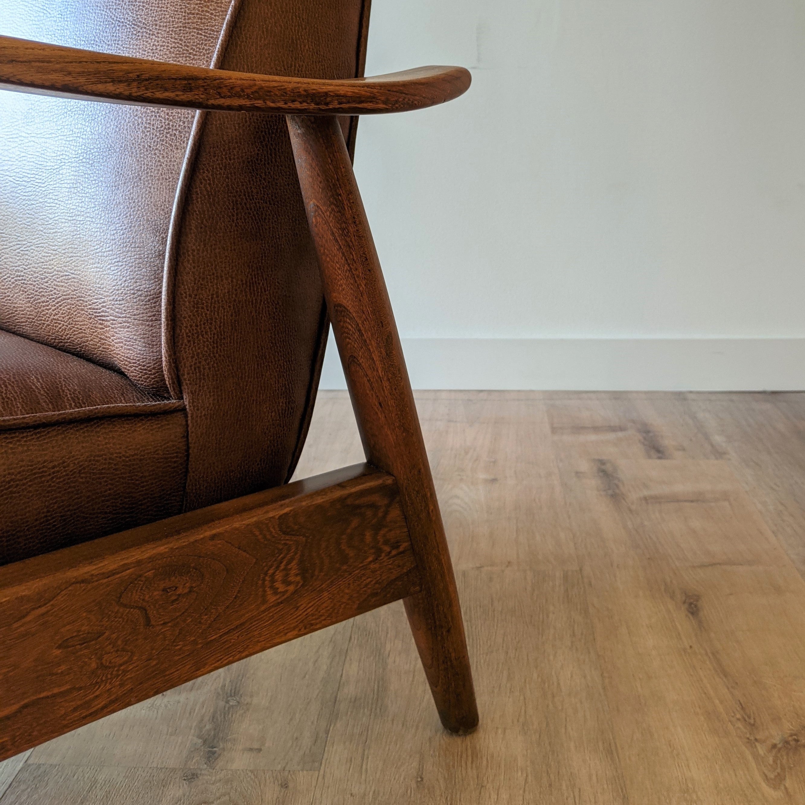 Milo Baughman Leather Recliner