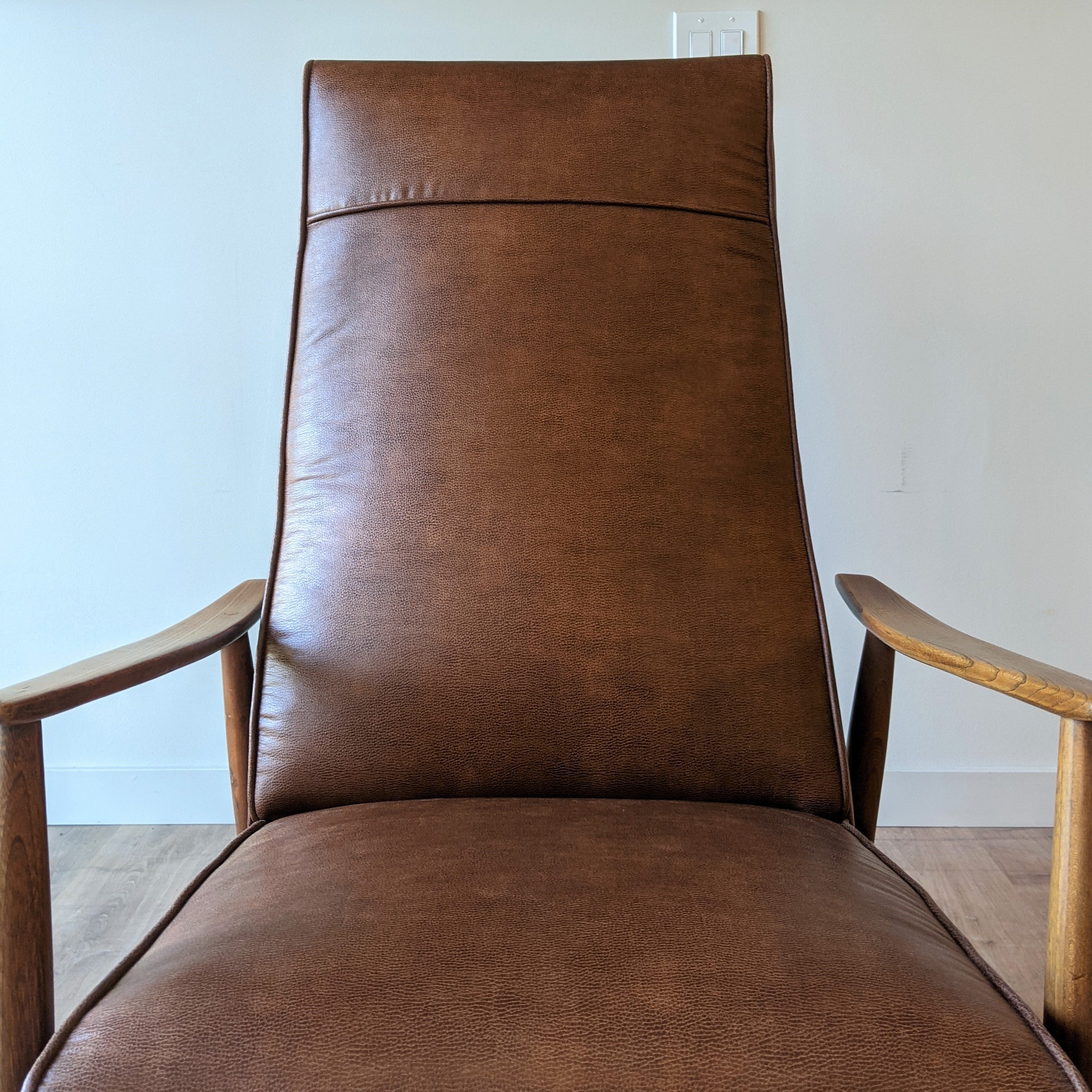 Milo Baughman Leather Recliner