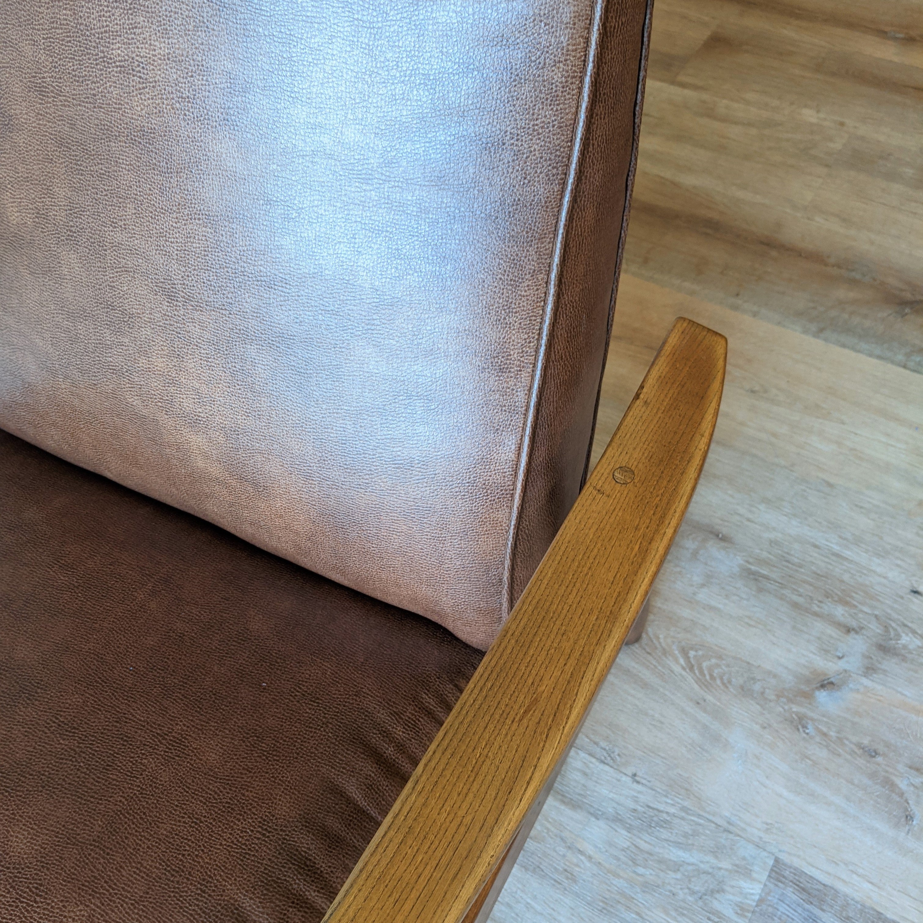 Milo Baughman Leather Recliner